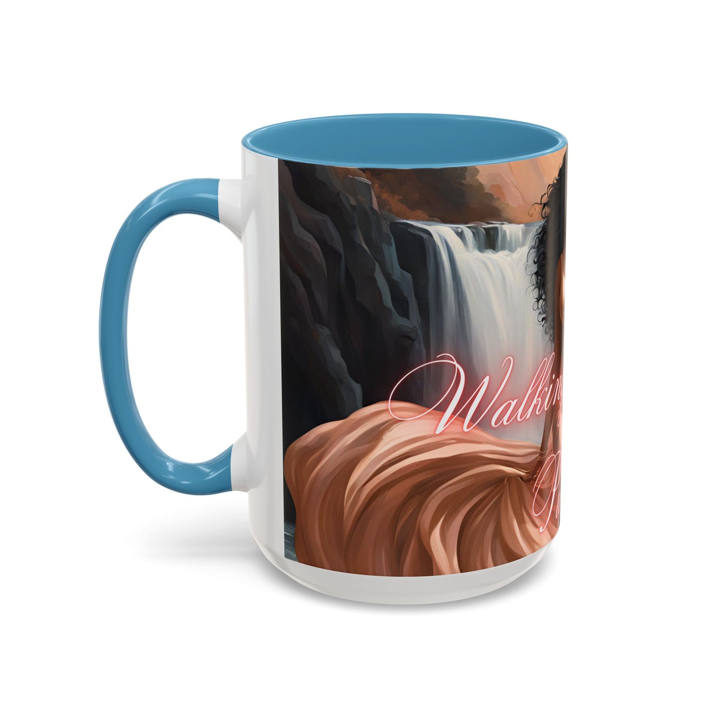 "Walking In My Purpose" Accent Coffee Mug (11, 15oz)