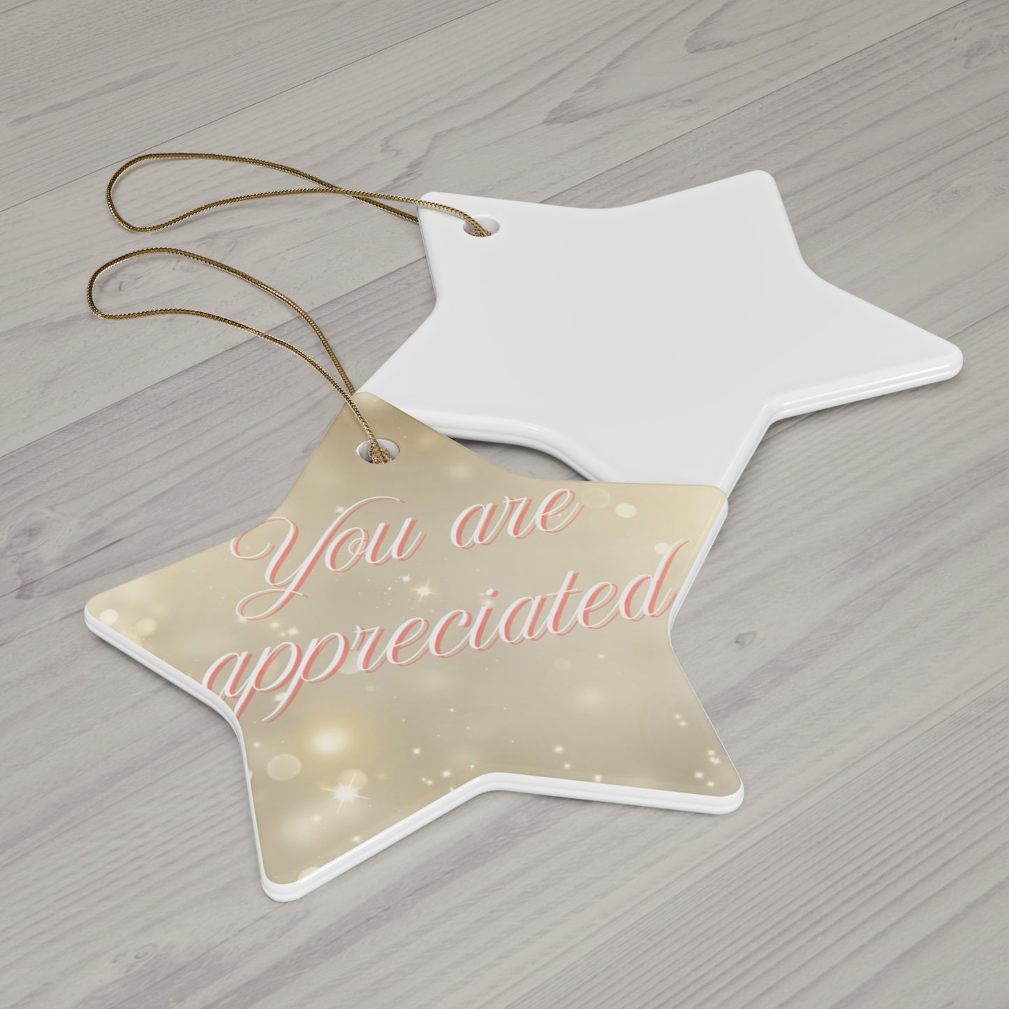 Christmas Ornament, Appreciation Quote, 4 Shapes