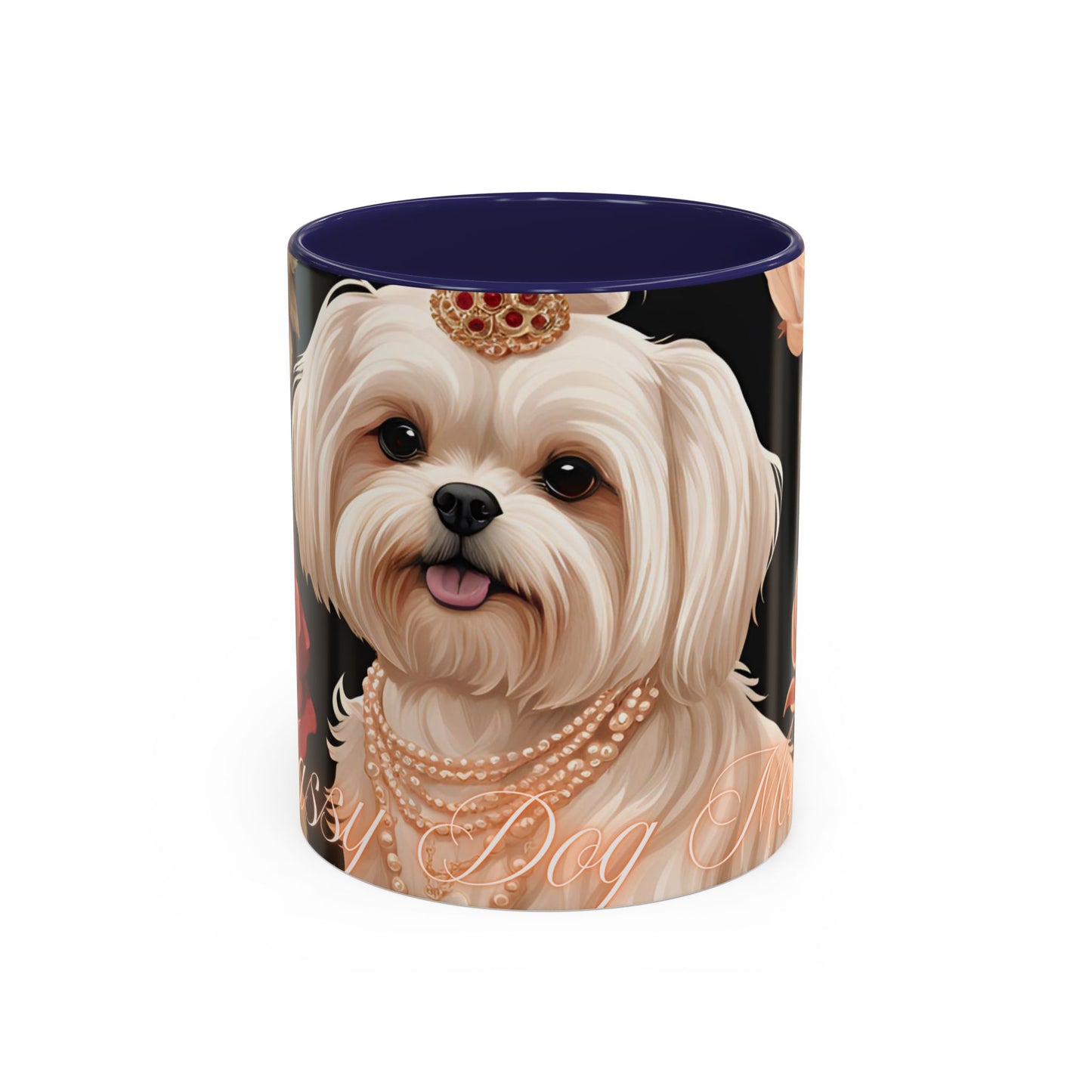 "Classy Dog Mom" Accent Coffee Mug ( 11oz, 15oz)