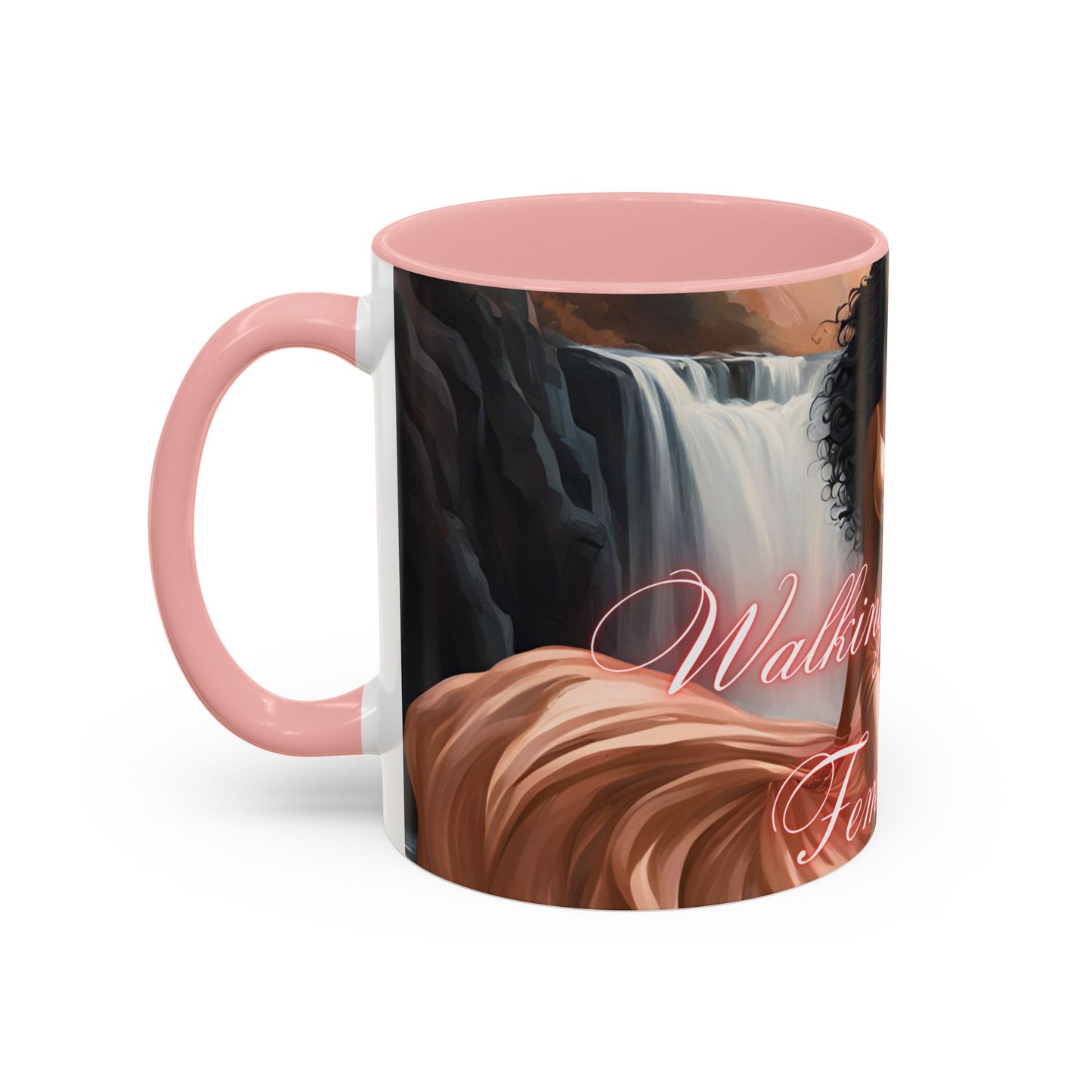 "Walking In My Femininity" Accent Coffee Mug (11, 15oz)