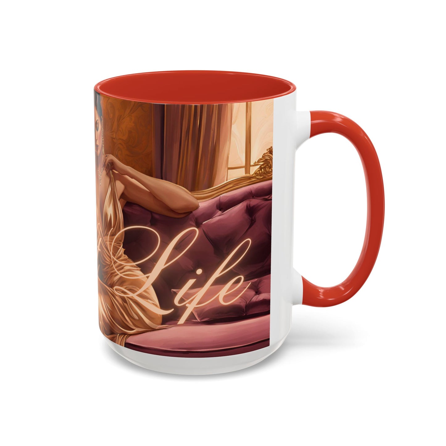 "Soft Life", Accent Coffee Mug (11, 15oz)