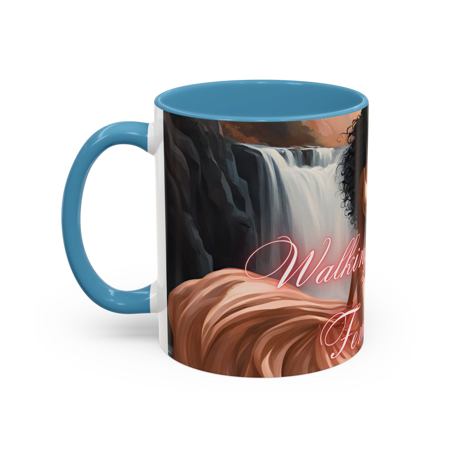 "Walking In My Femininity" Accent Coffee Mug (11, 15oz)