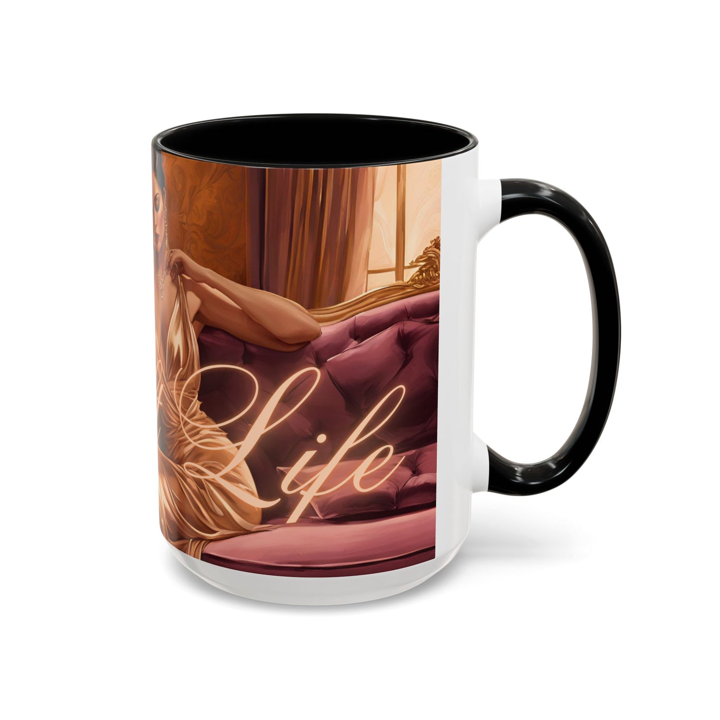 "Soft Life", Accent Coffee Mug (11, 15oz)