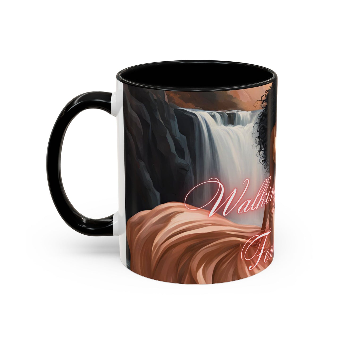 "Walking In My Femininity" Accent Coffee Mug (11, 15oz)