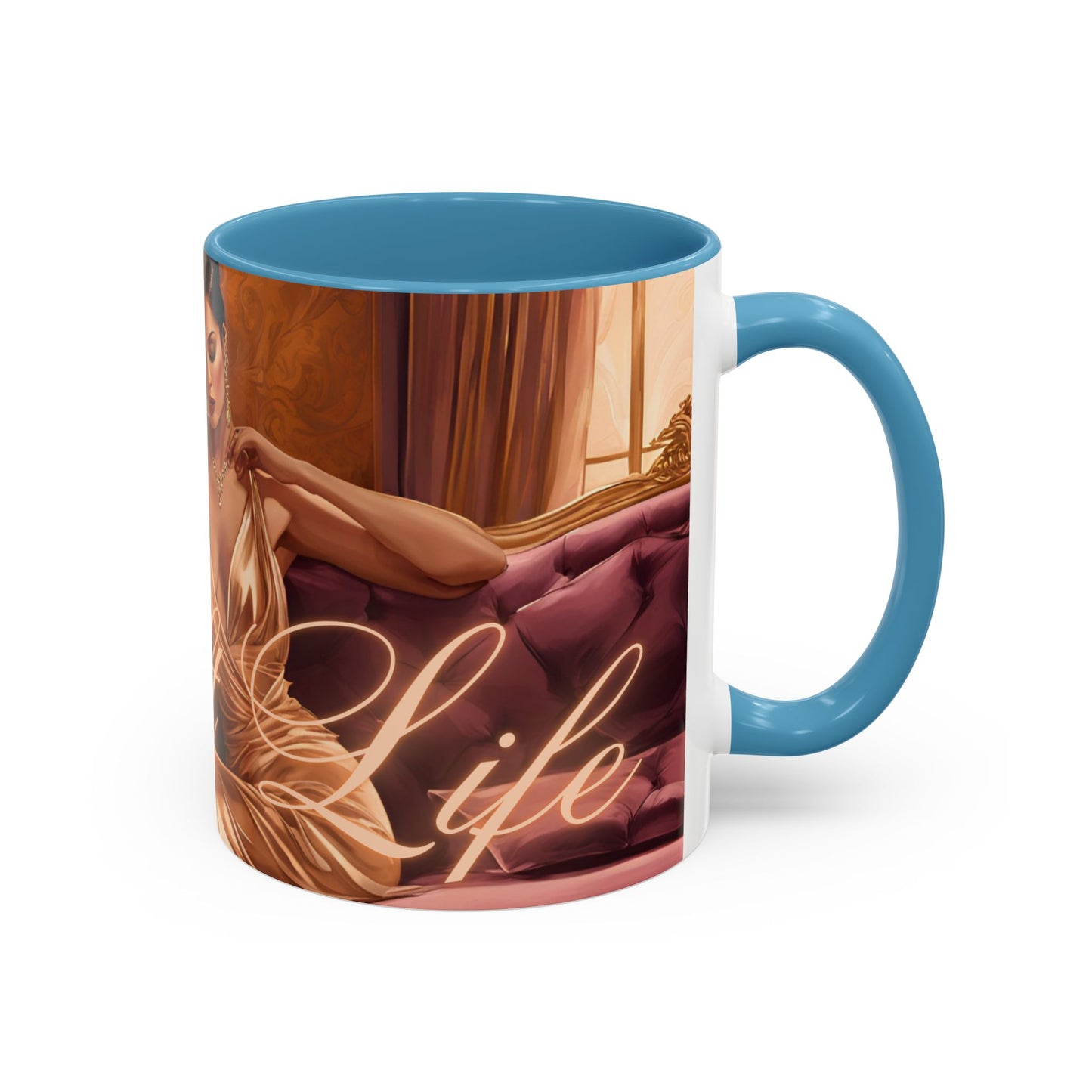 "Soft Life", Accent Coffee Mug (11, 15oz)