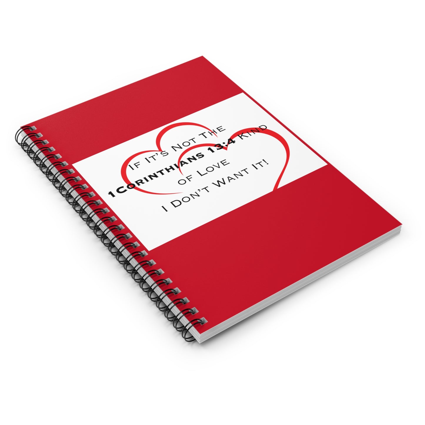 1 Corinthians 13:4 Kind of Love, Spiral Notebook - Ruled Line