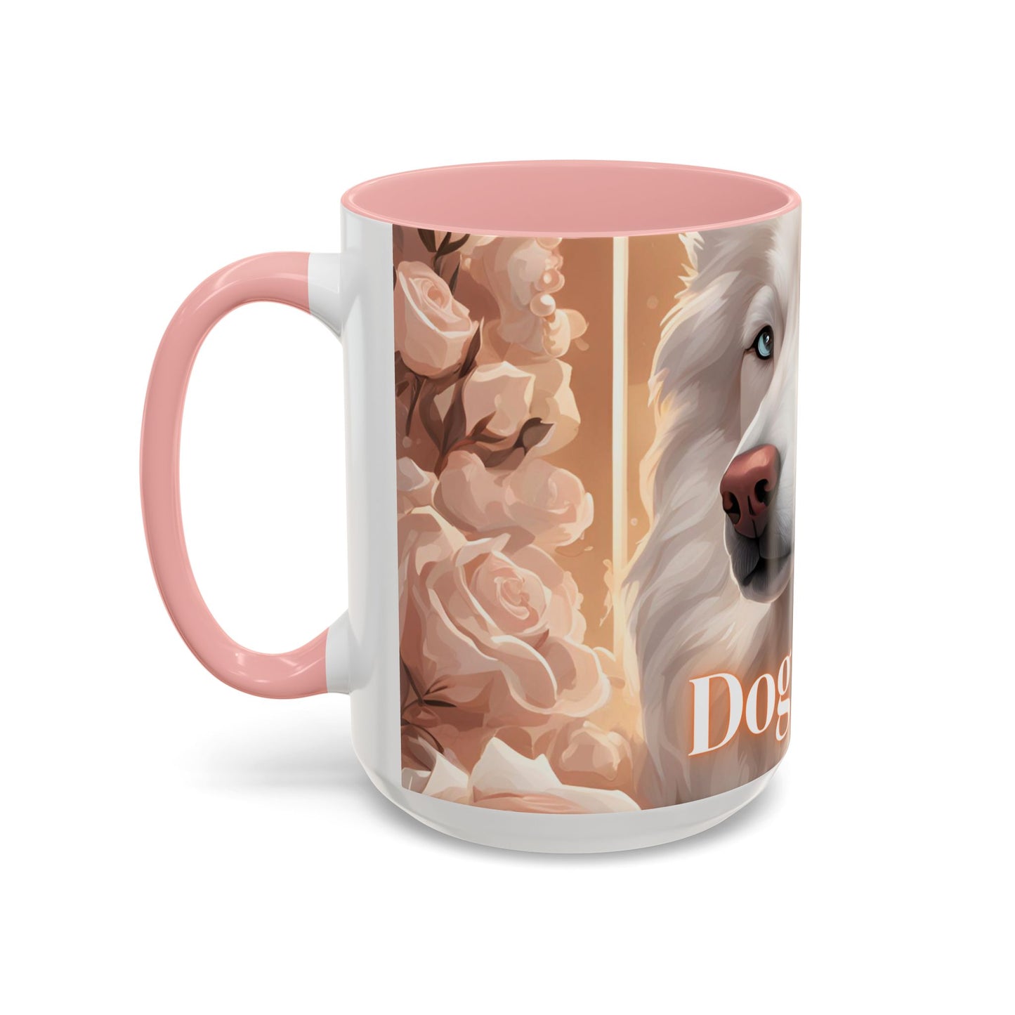 Mug - White Husky Dog Mom - 11, 15oz Accent Coffee Mug