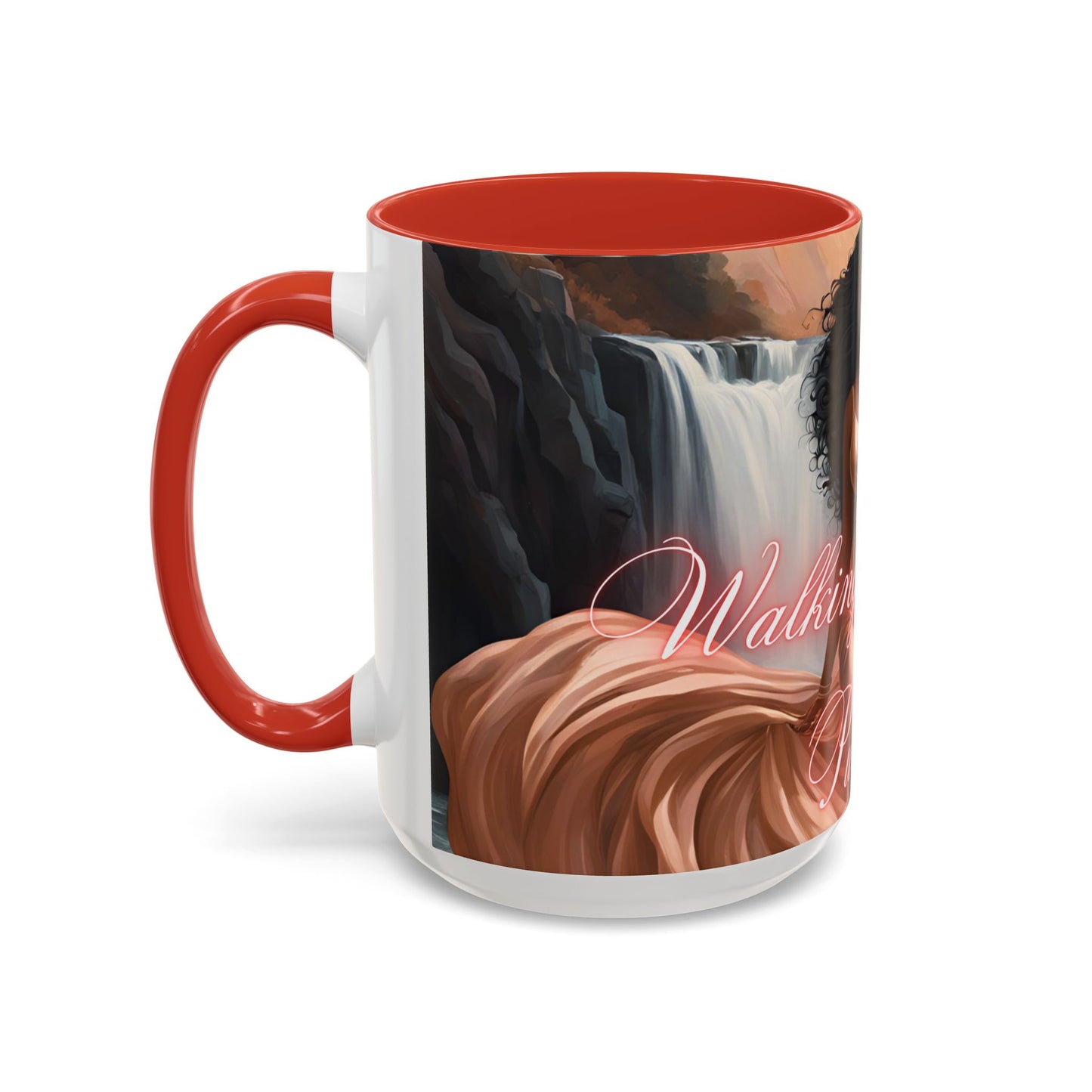 "Walking In My Purpose" Accent Coffee Mug (11, 15oz)