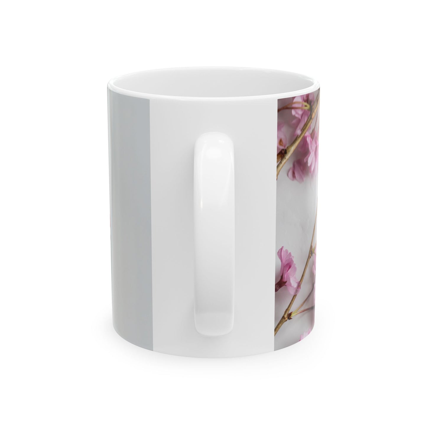 Floral Soft Life, Ceramic Mug, (11oz, 15oz)