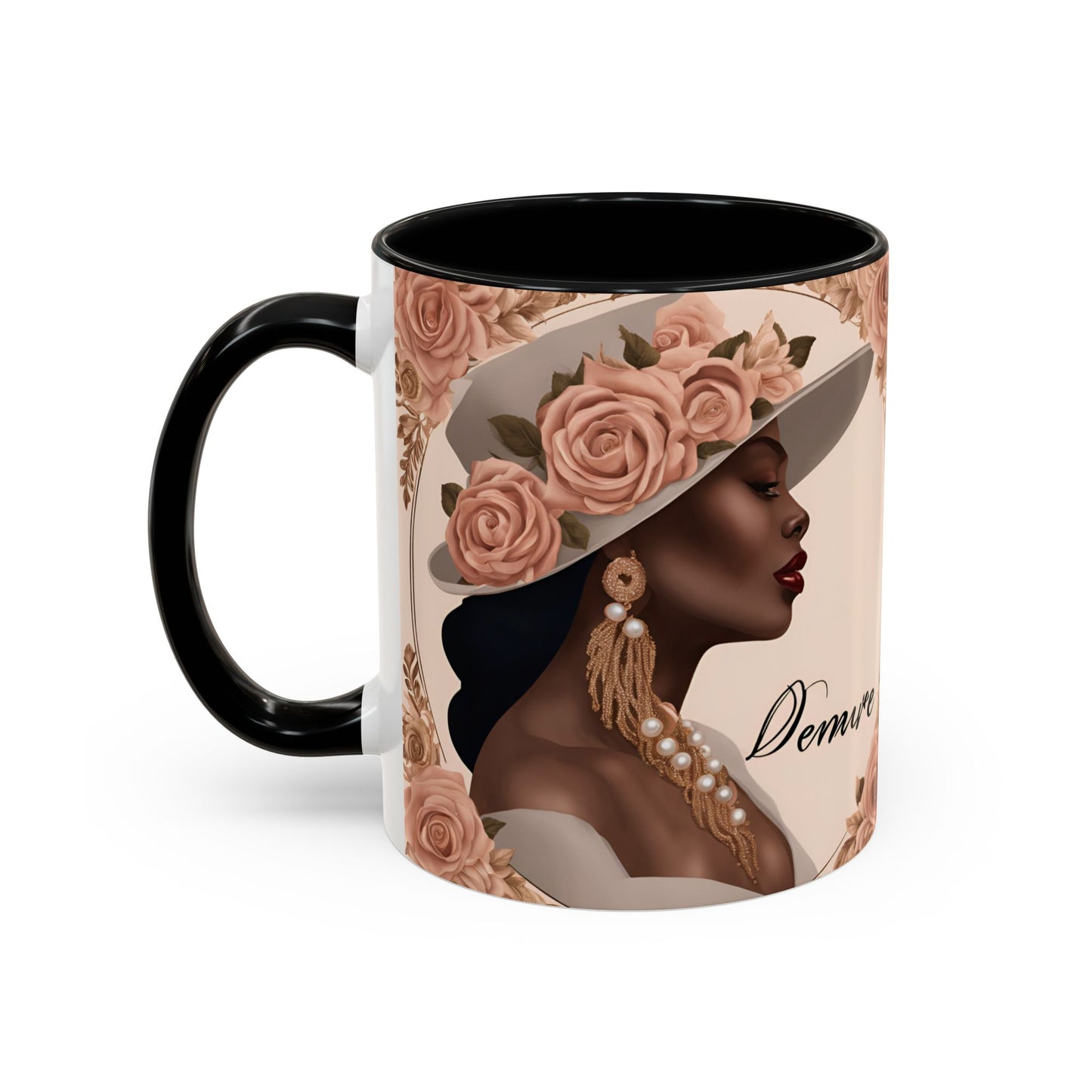 "Demure" Accent Coffee Mug (11, 15oz)