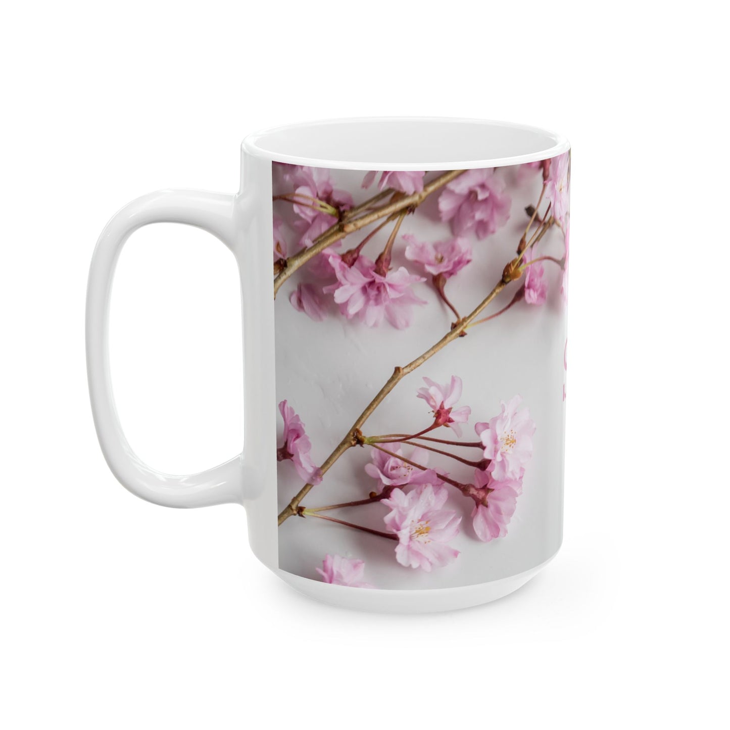 Floral Soft Life, Ceramic Mug, (11oz, 15oz)