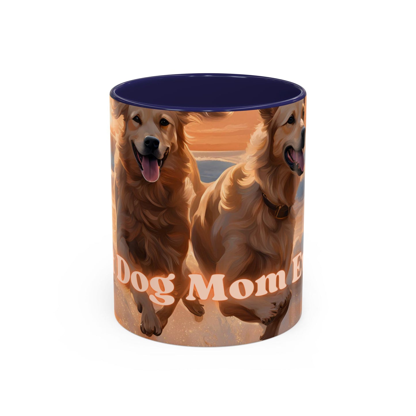 "Best Dog Mom Ever" Accent Coffee Mug (11, 15oz)