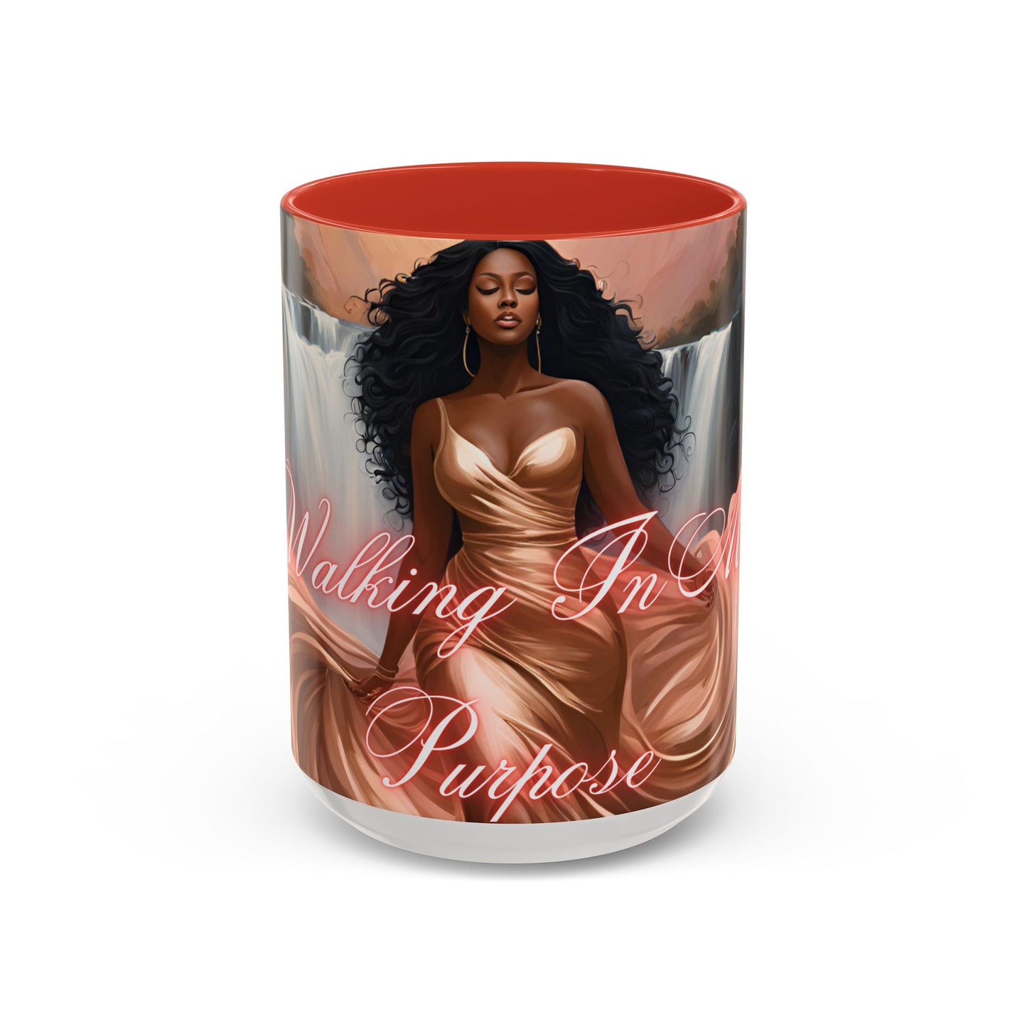 "Walking In My Purpose" Accent Coffee Mug (11, 15oz)