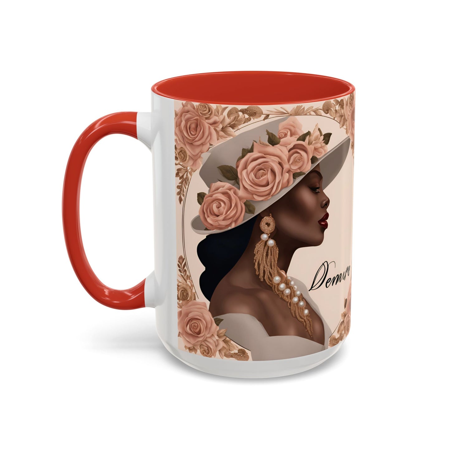 "Demure" Accent Coffee Mug (11, 15oz)