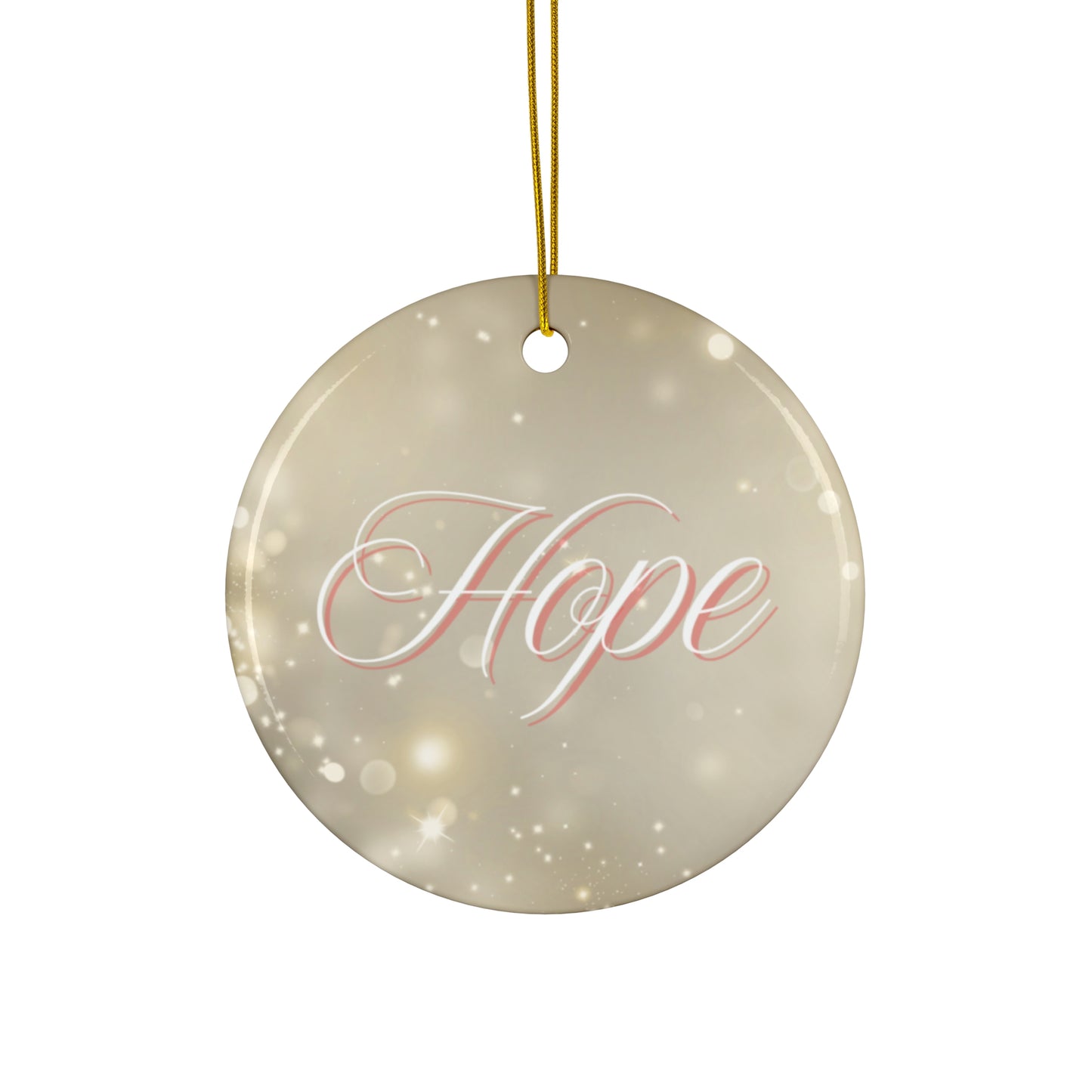 Christmas Hope Ceramic Ornament