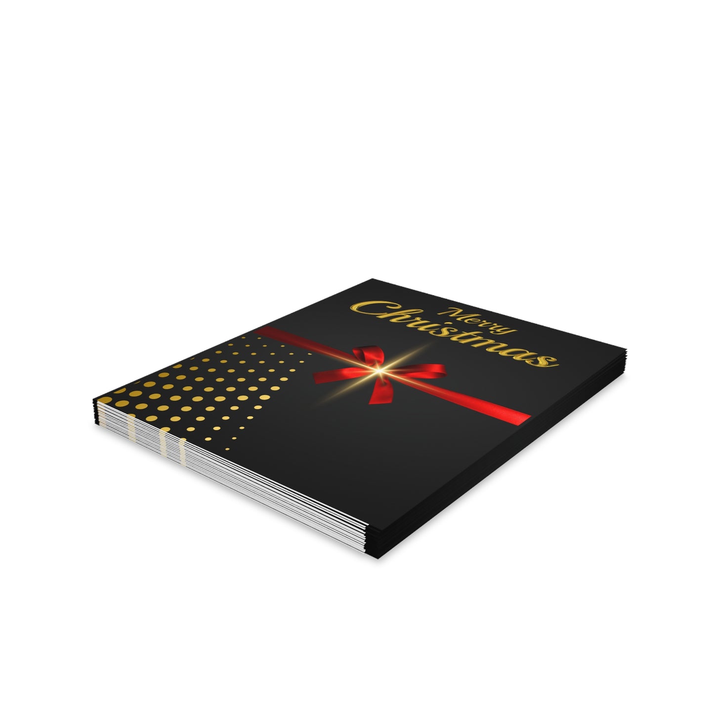 Elegant Black, Christmas Greeting Cards