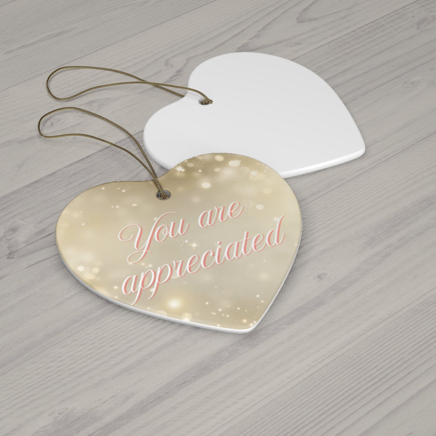 Christmas Ornament, Appreciation Quote, 4 Shapes