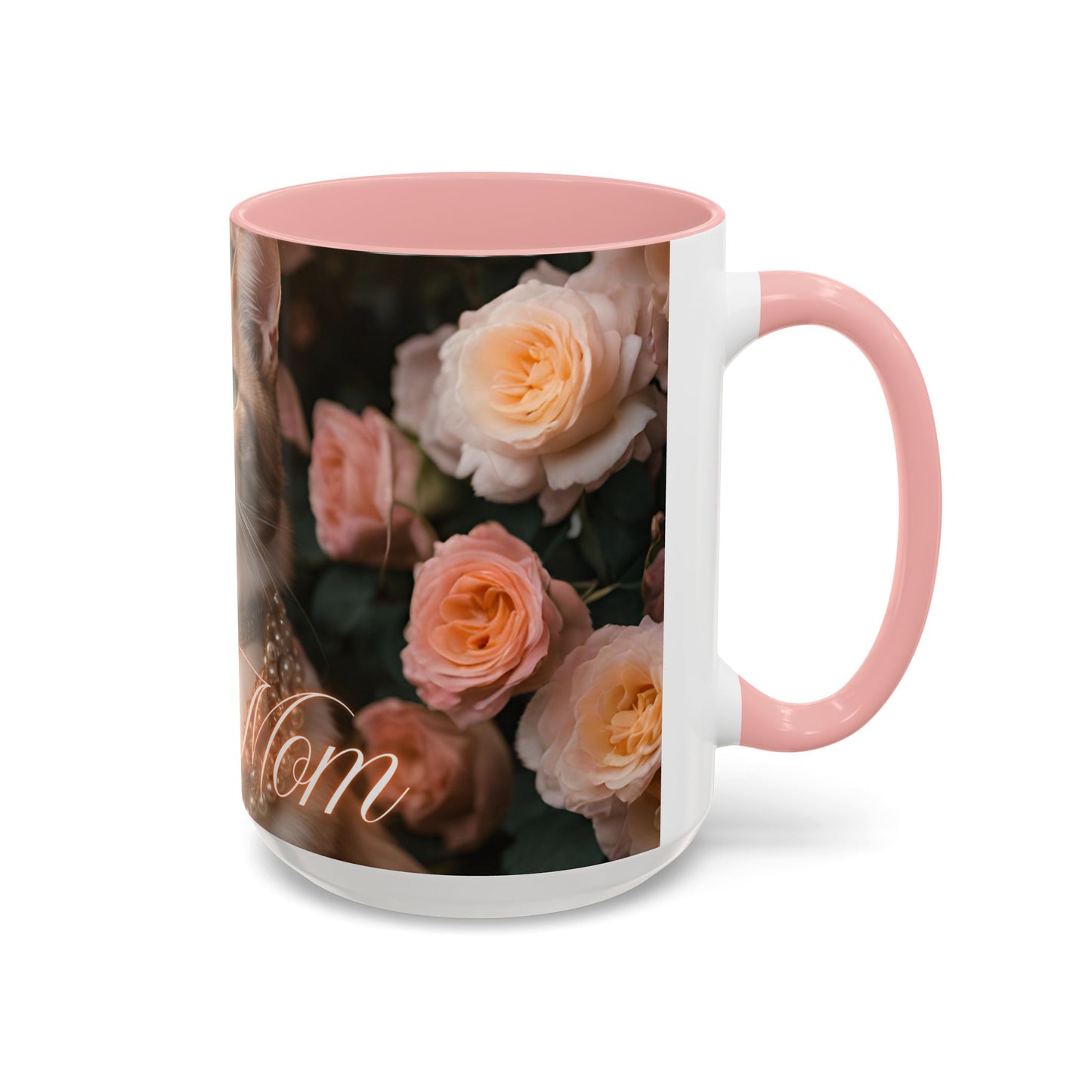 "Cat Mom" Accent Coffee Mug (11, 15oz)