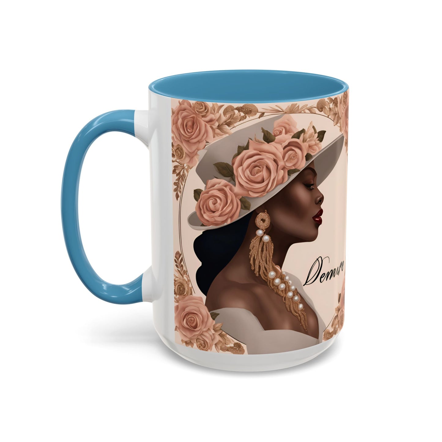 "Demure" Accent Coffee Mug (11, 15oz)