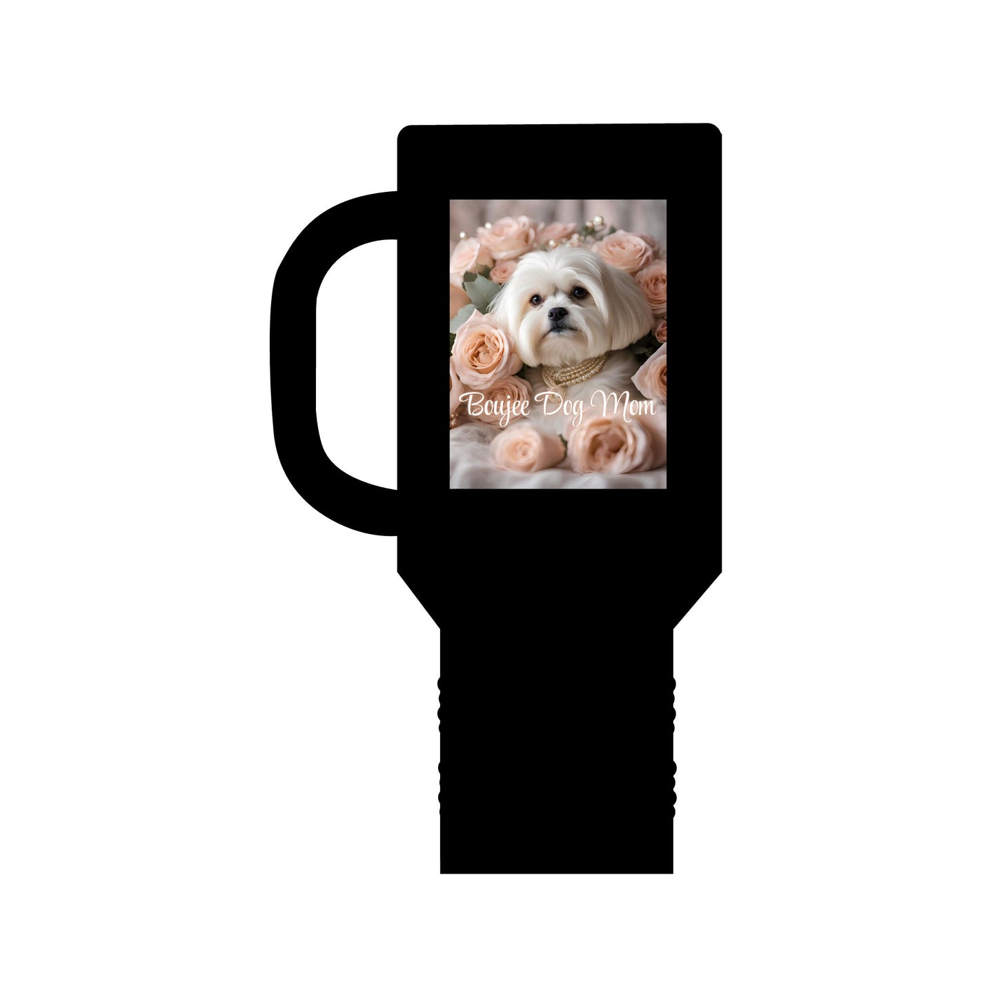 "Boujee Dog Mom", Insulated Travel Mug, 40oz