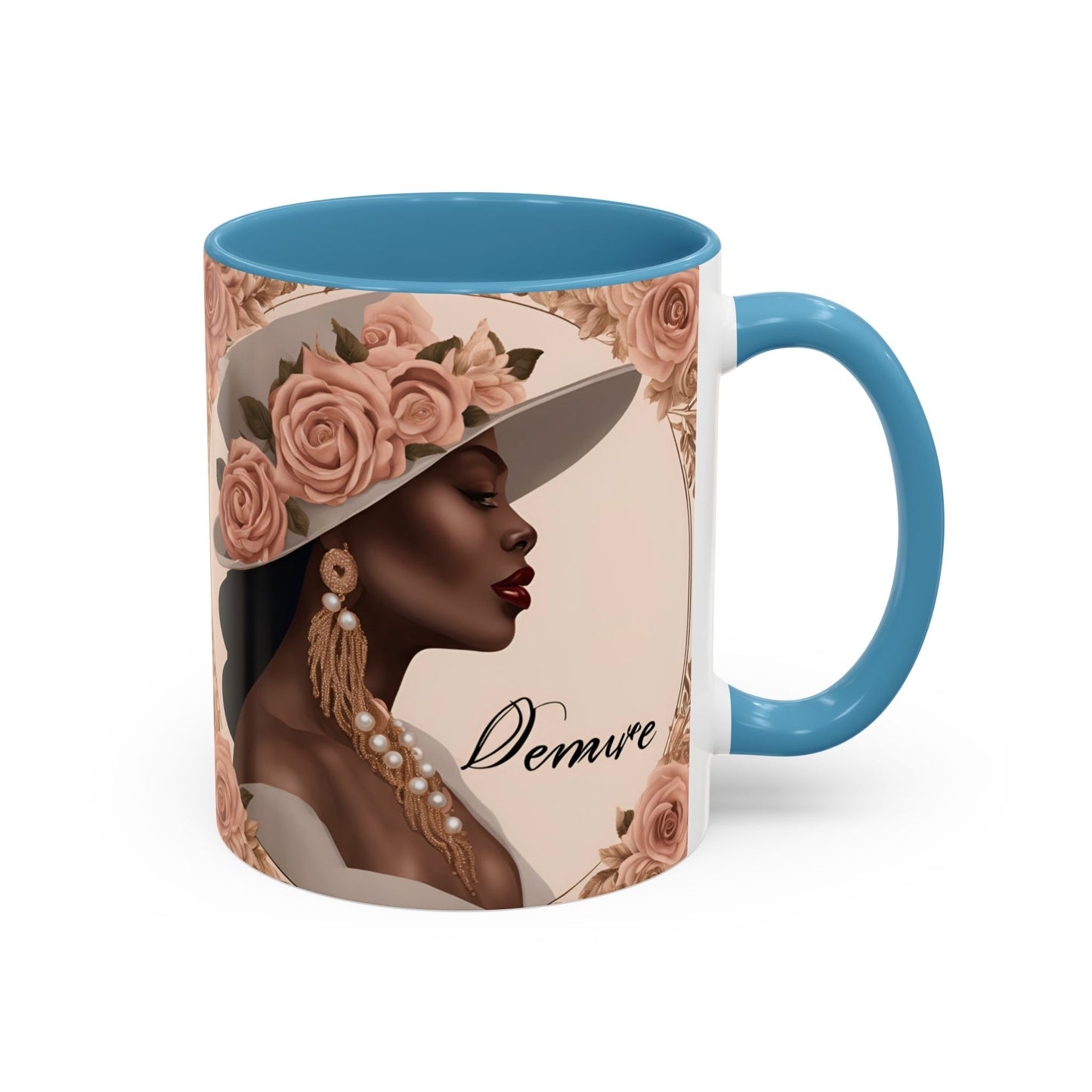 "Demure" Accent Coffee Mug (11, 15oz)