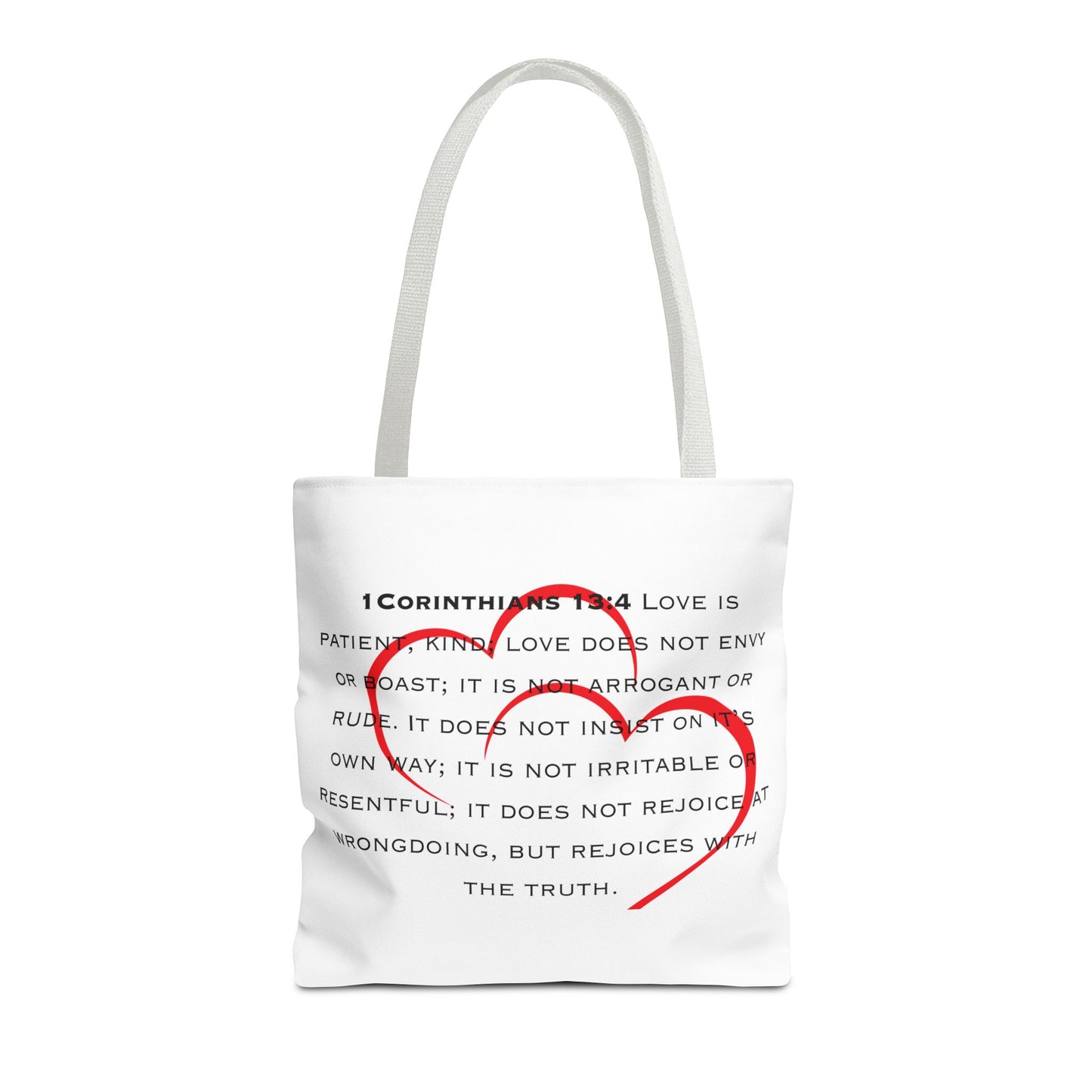 1 Corinthians 13:4 Kind of Love, Tote Bag (AOP)