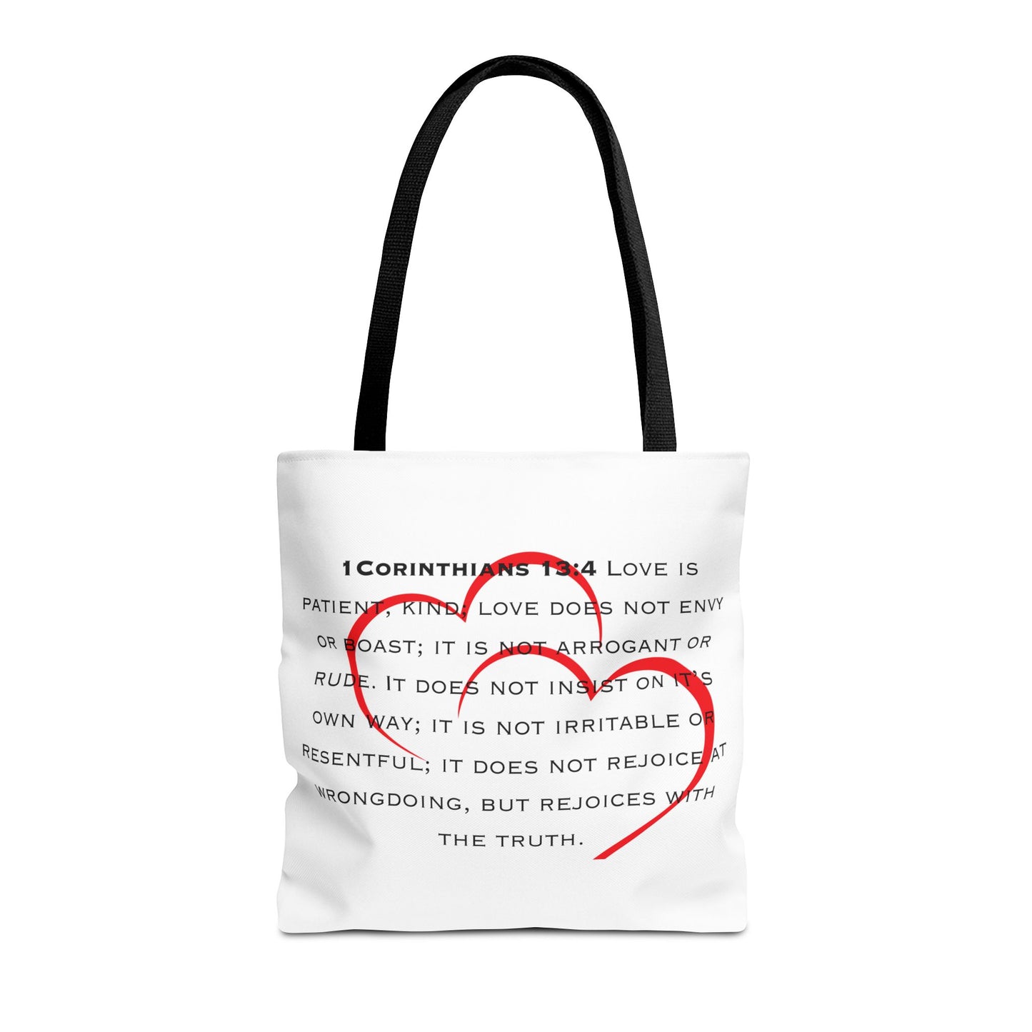 1 Corinthians 13:4 Kind of Love, Tote Bag (AOP)