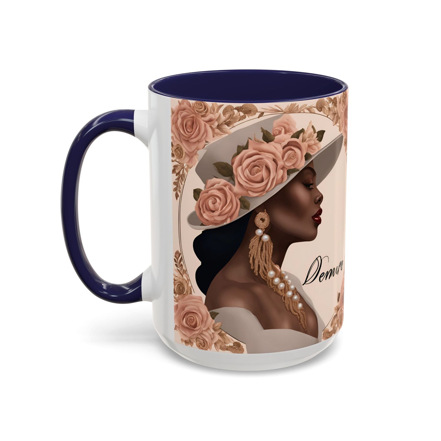 "Demure" Accent Coffee Mug (11, 15oz)