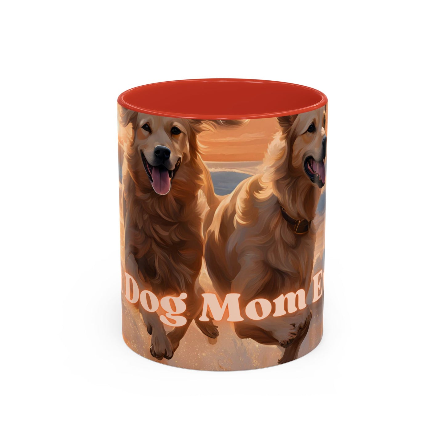 "Best Dog Mom Ever" Accent Coffee Mug (11, 15oz)