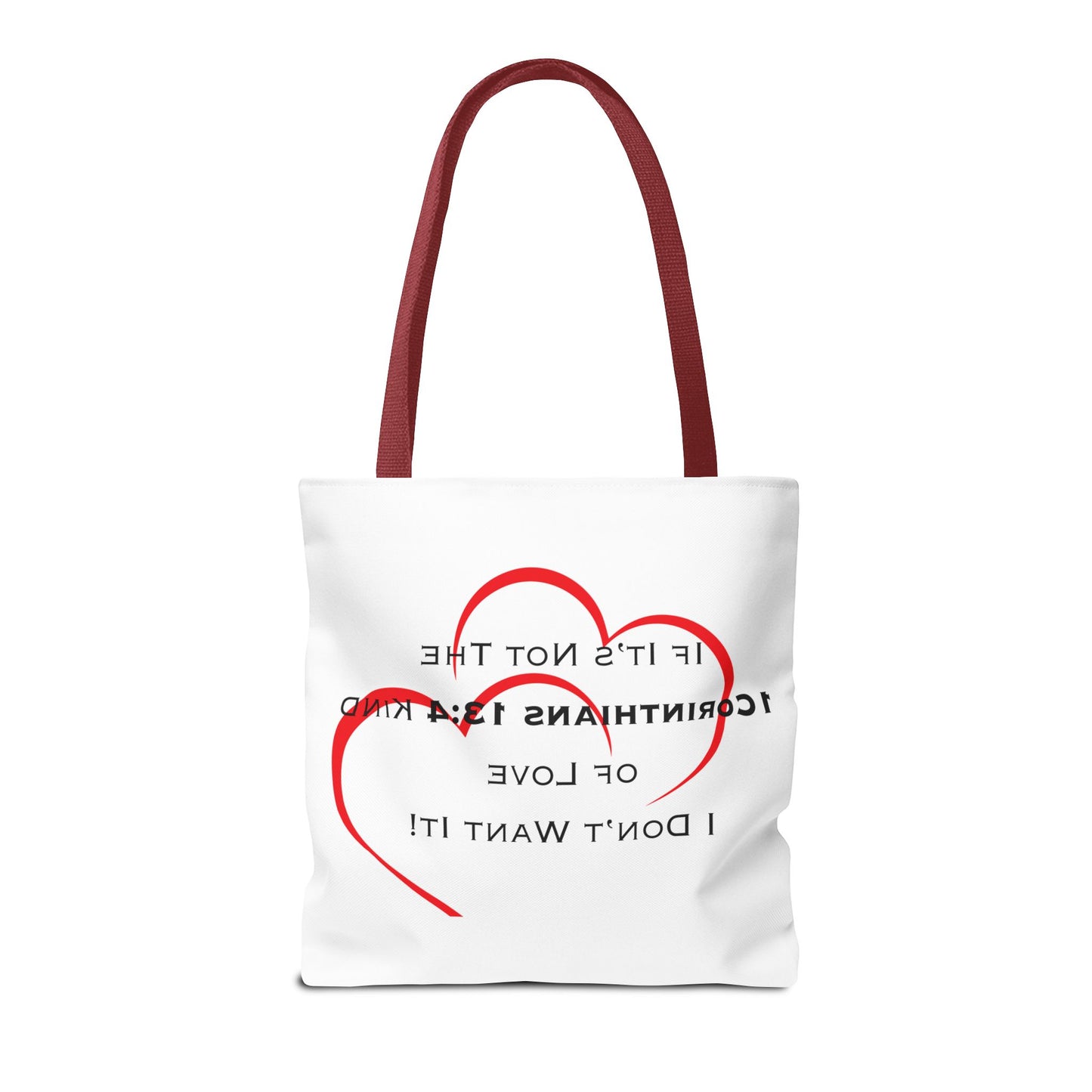 1 Corinthians 13:4 Kind of Love, Tote Bag (AOP)