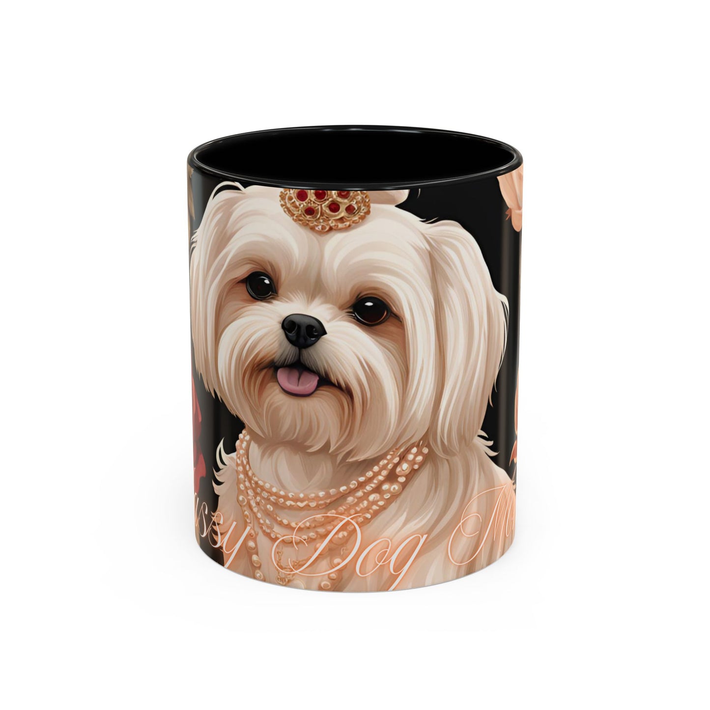 "Classy Dog Mom" Accent Coffee Mug ( 11oz, 15oz)