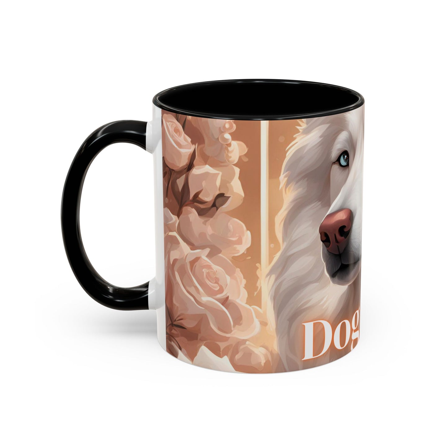 Mug - White Husky Dog Mom - 11, 15oz Accent Coffee Mug