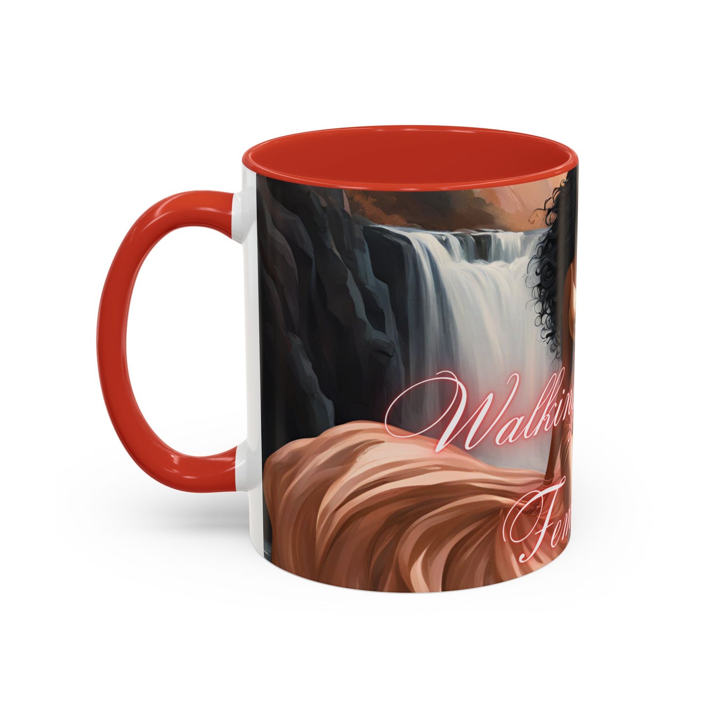 "Walking In My Femininity" Accent Coffee Mug (11, 15oz)