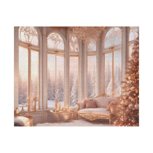 Puzzle - Elegant, White Christmas (Glossy 520 pcs)