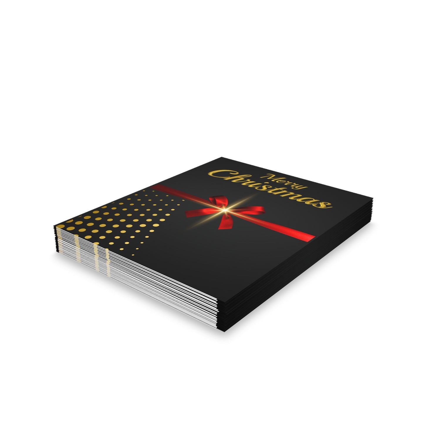 Elegant Black, Christmas Greeting Cards