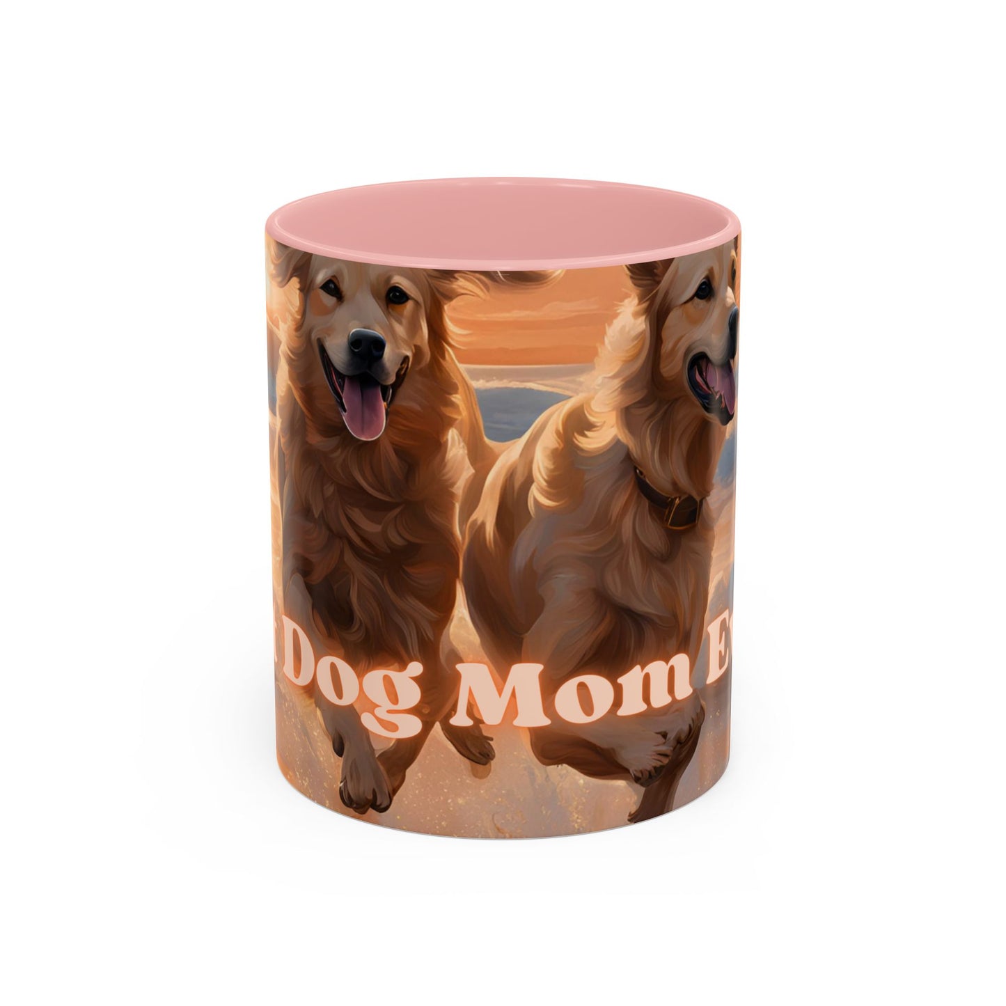 "Best Dog Mom Ever" Accent Coffee Mug (11, 15oz)