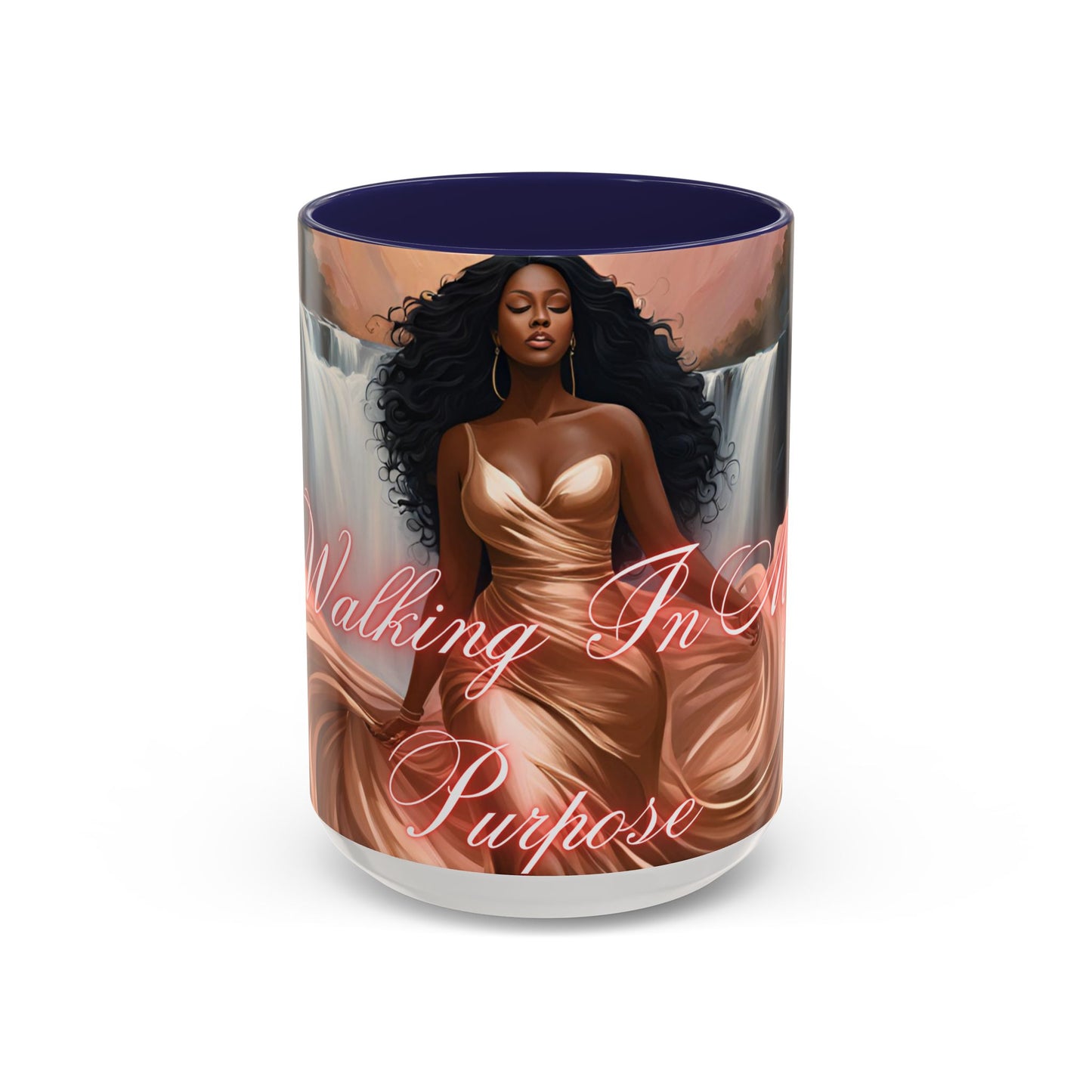 "Walking In My Purpose" Accent Coffee Mug (11, 15oz)