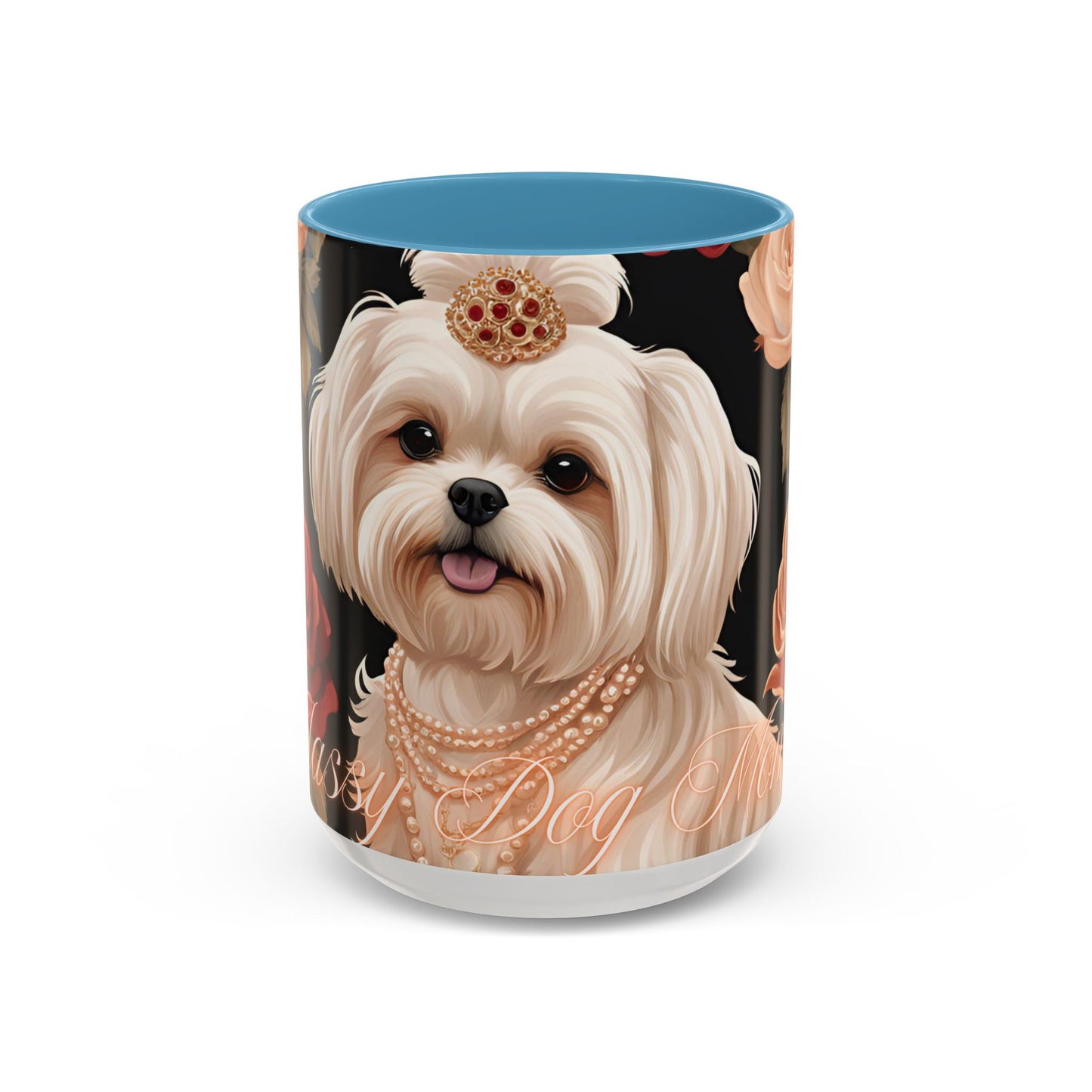 "Classy Dog Mom" Accent Coffee Mug ( 11oz, 15oz)