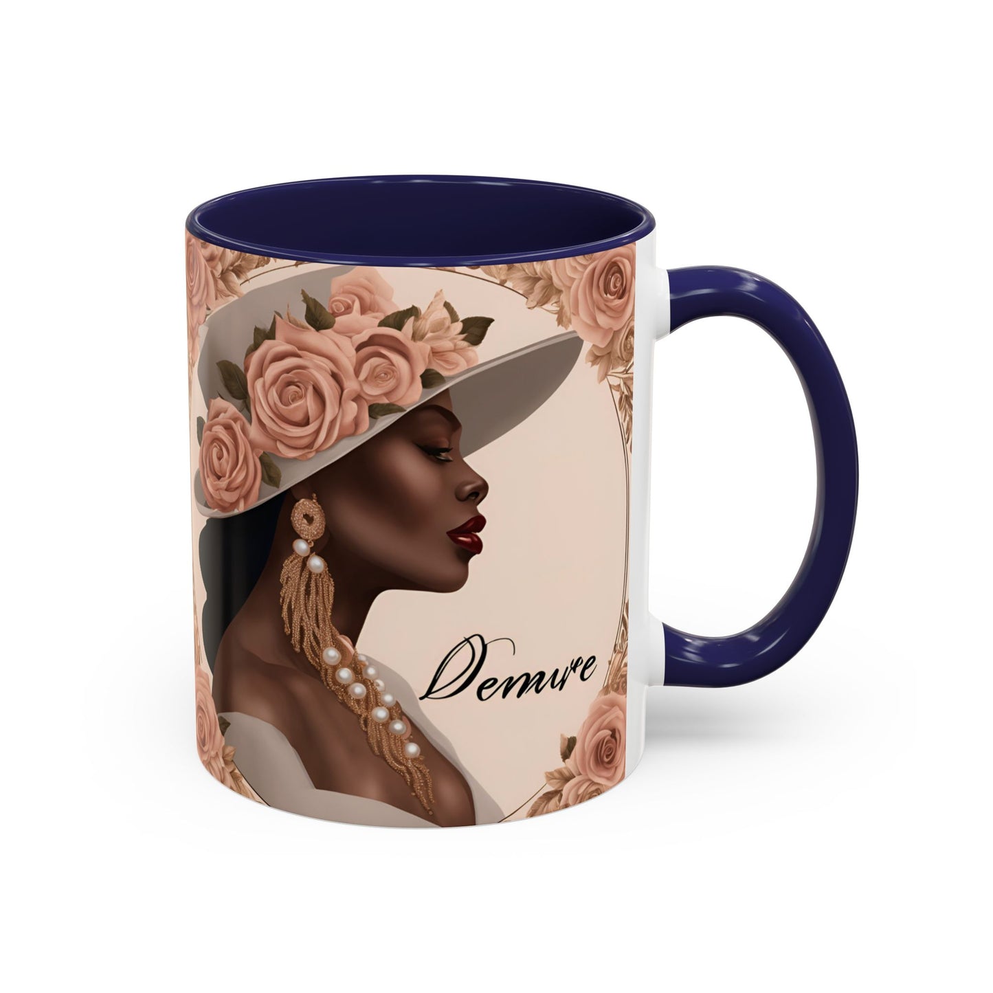 "Demure" Accent Coffee Mug (11, 15oz)