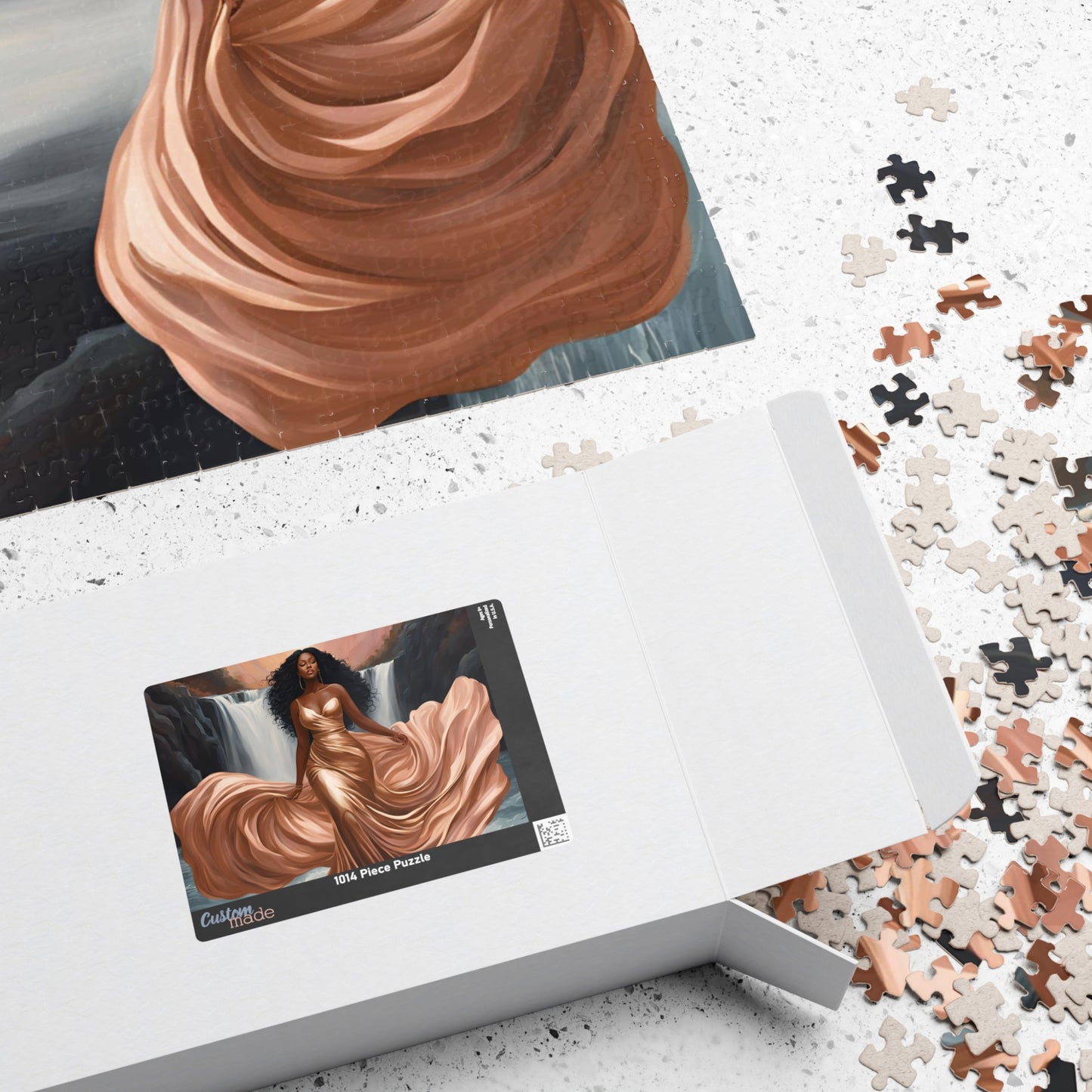 Luxurious Puzzle- Elegance by the Waterfalls.  Exquisitely Designed (Glossy Finish-1014 pcs)