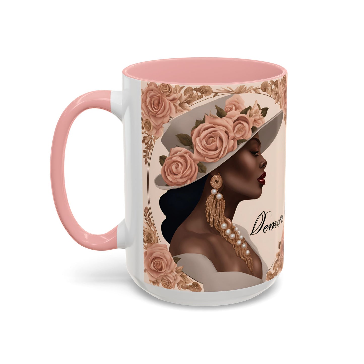 "Demure" Accent Coffee Mug (11, 15oz)