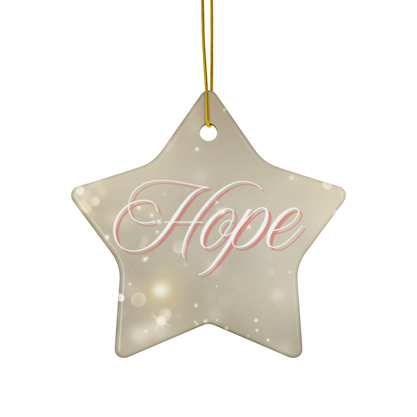 Christmas Hope Ceramic Ornament