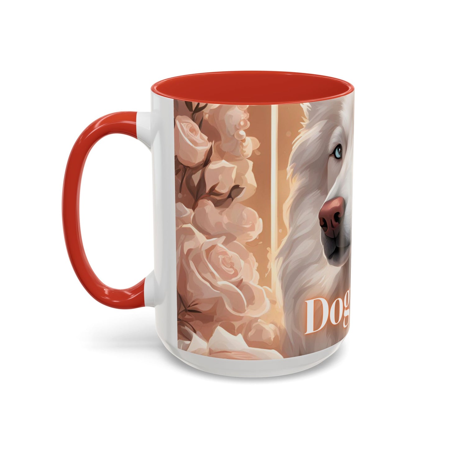 Mug - White Husky Dog Mom - 11, 15oz Accent Coffee Mug