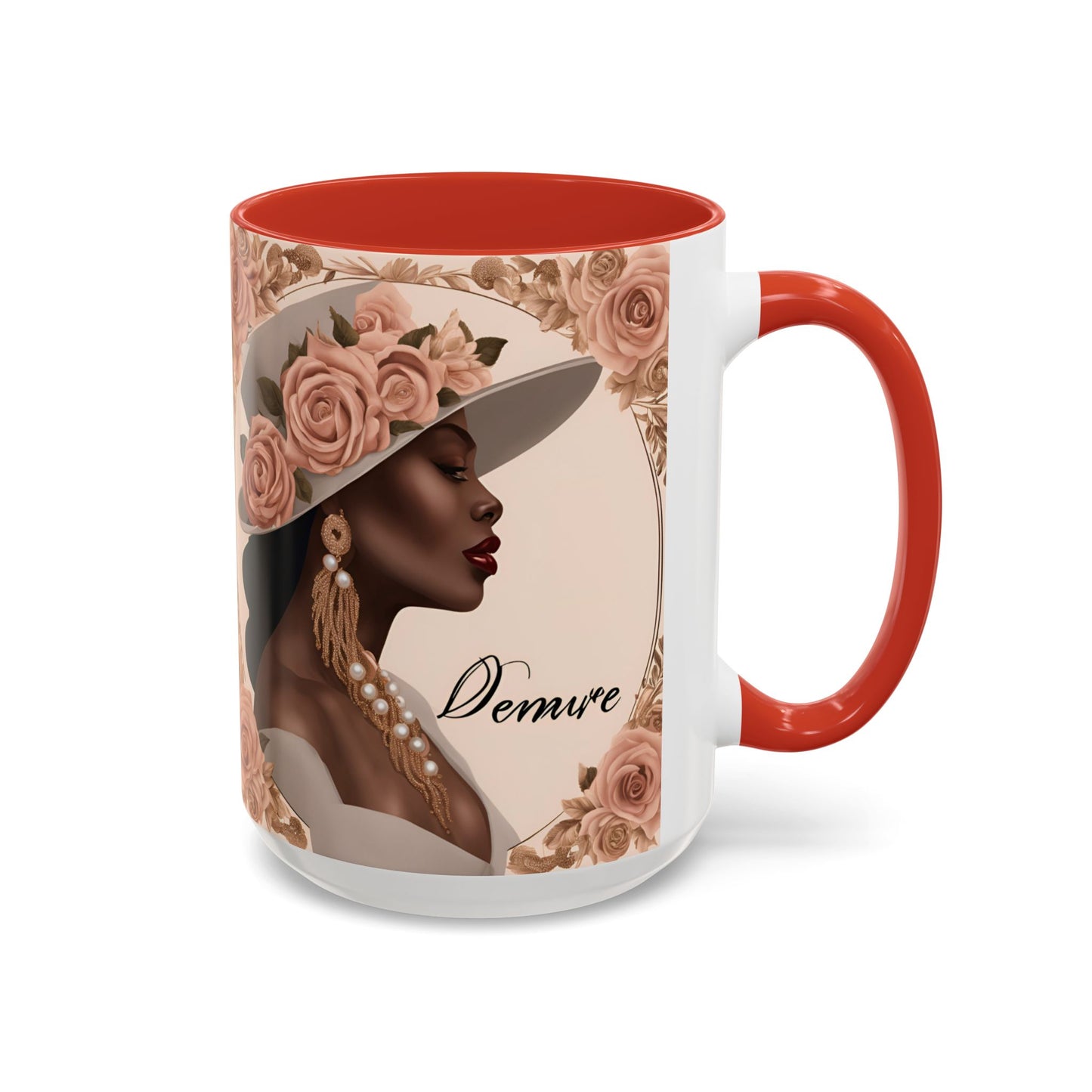 "Demure" Accent Coffee Mug (11, 15oz)