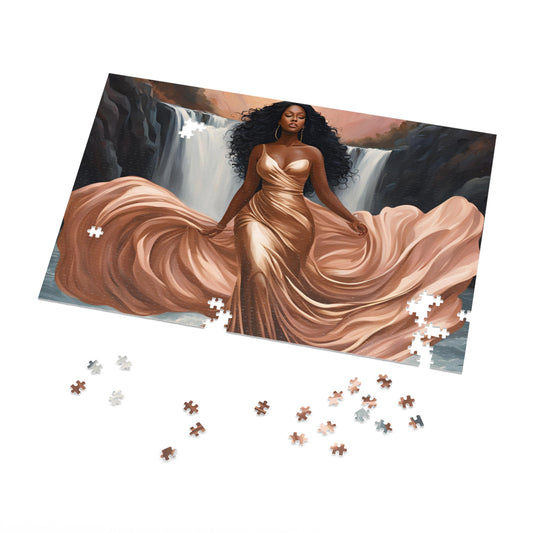 Luxurious Puzzle  - Elegance by the Waterfalls.  Exquisitely Designed (Satin finish-1000 pcs)