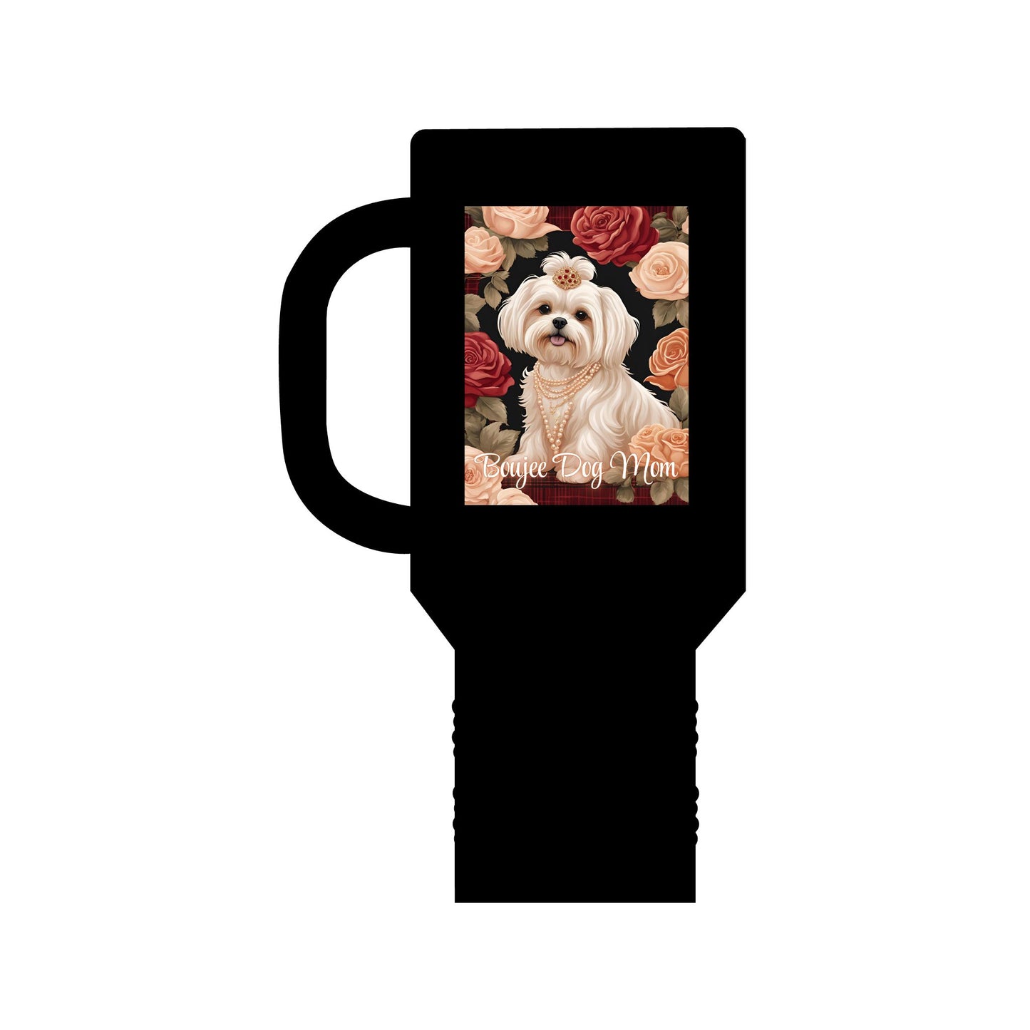 "Boujee Dog Mom", Insulated Travel Mug, 40oz