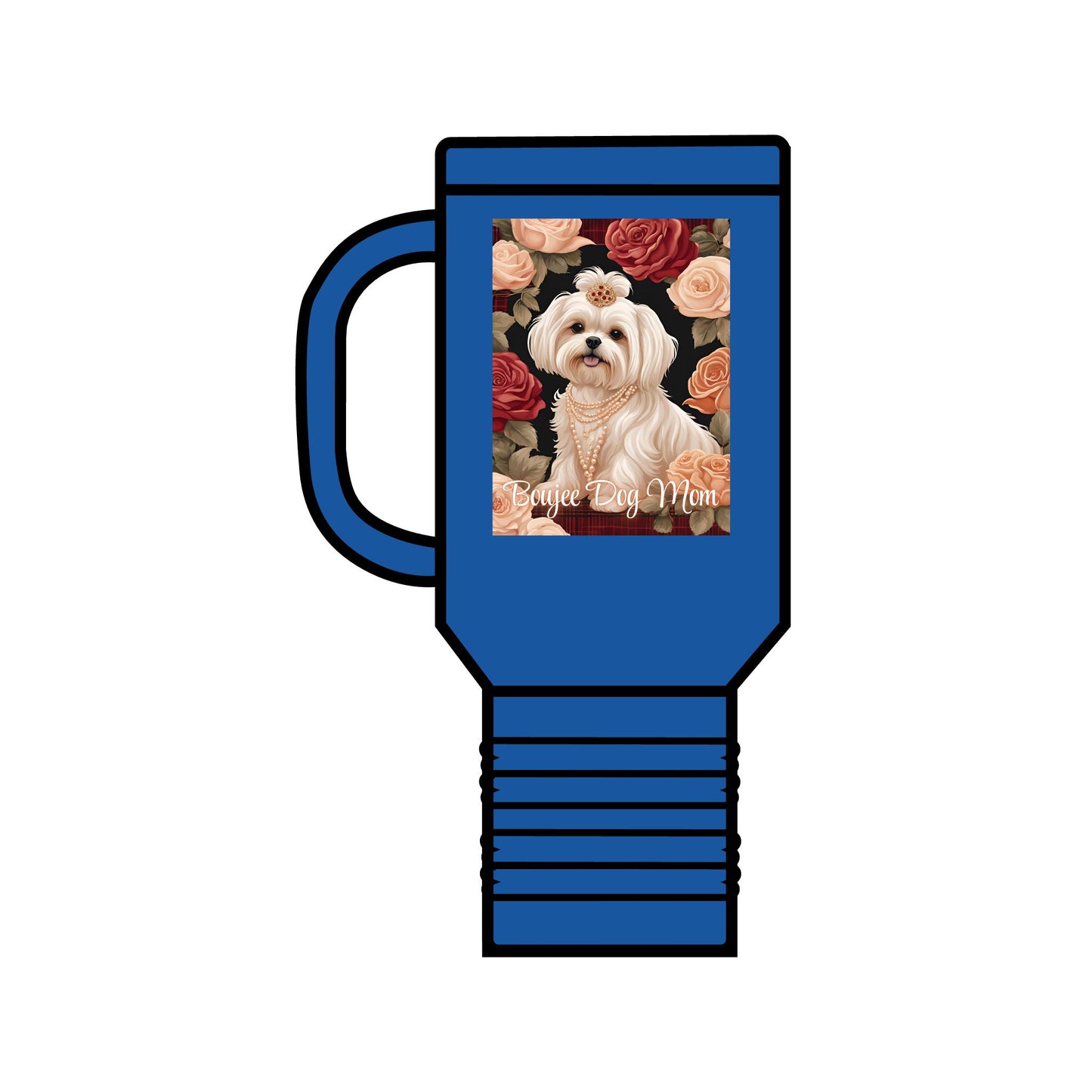 "Boujee Dog Mom", Insulated Travel Mug, 40oz