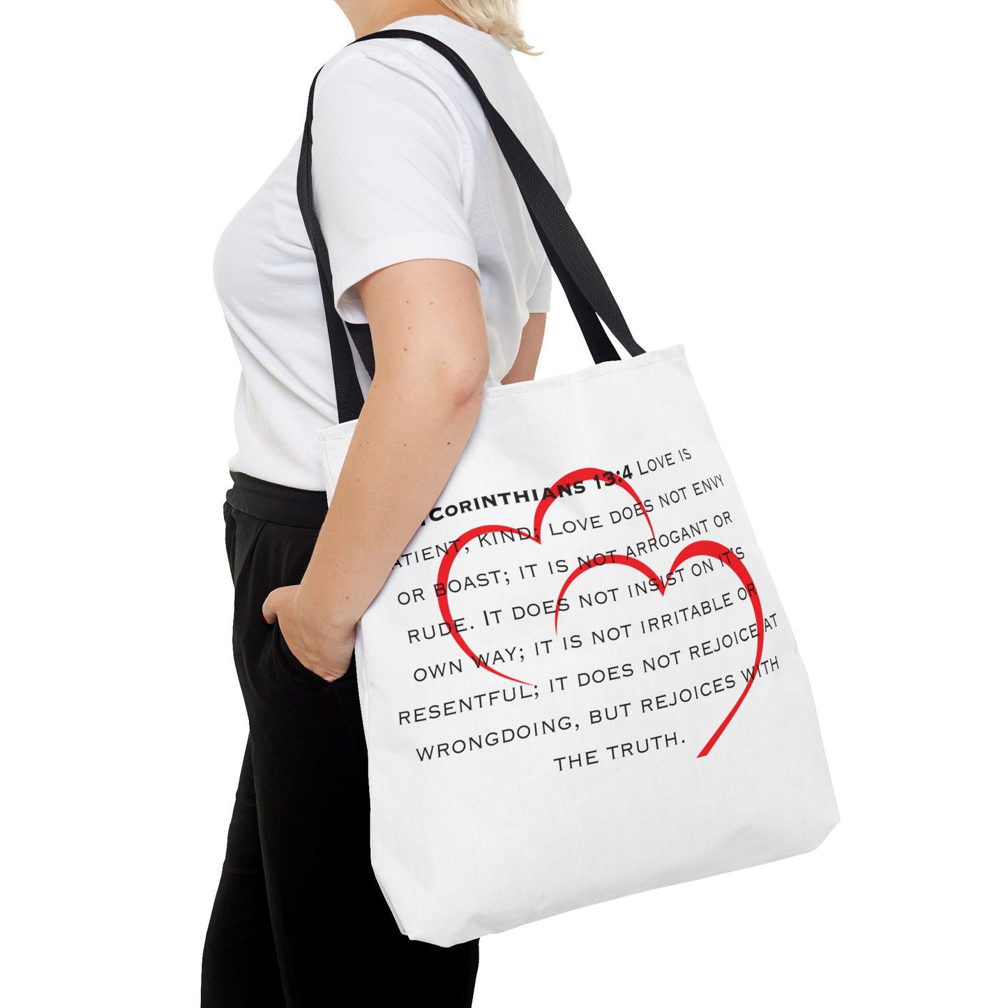 1 Corinthians 13:4 Kind of Love, Tote Bag (AOP)