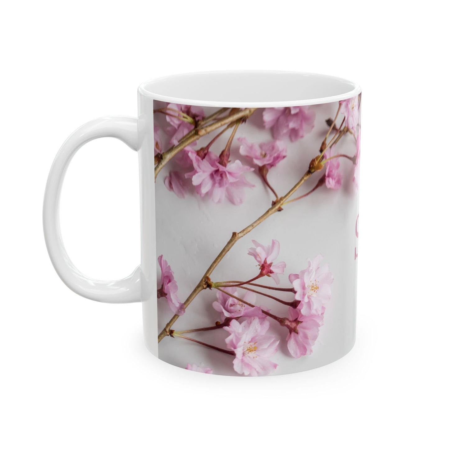 Floral Soft Life, Ceramic Mug, (11oz, 15oz)