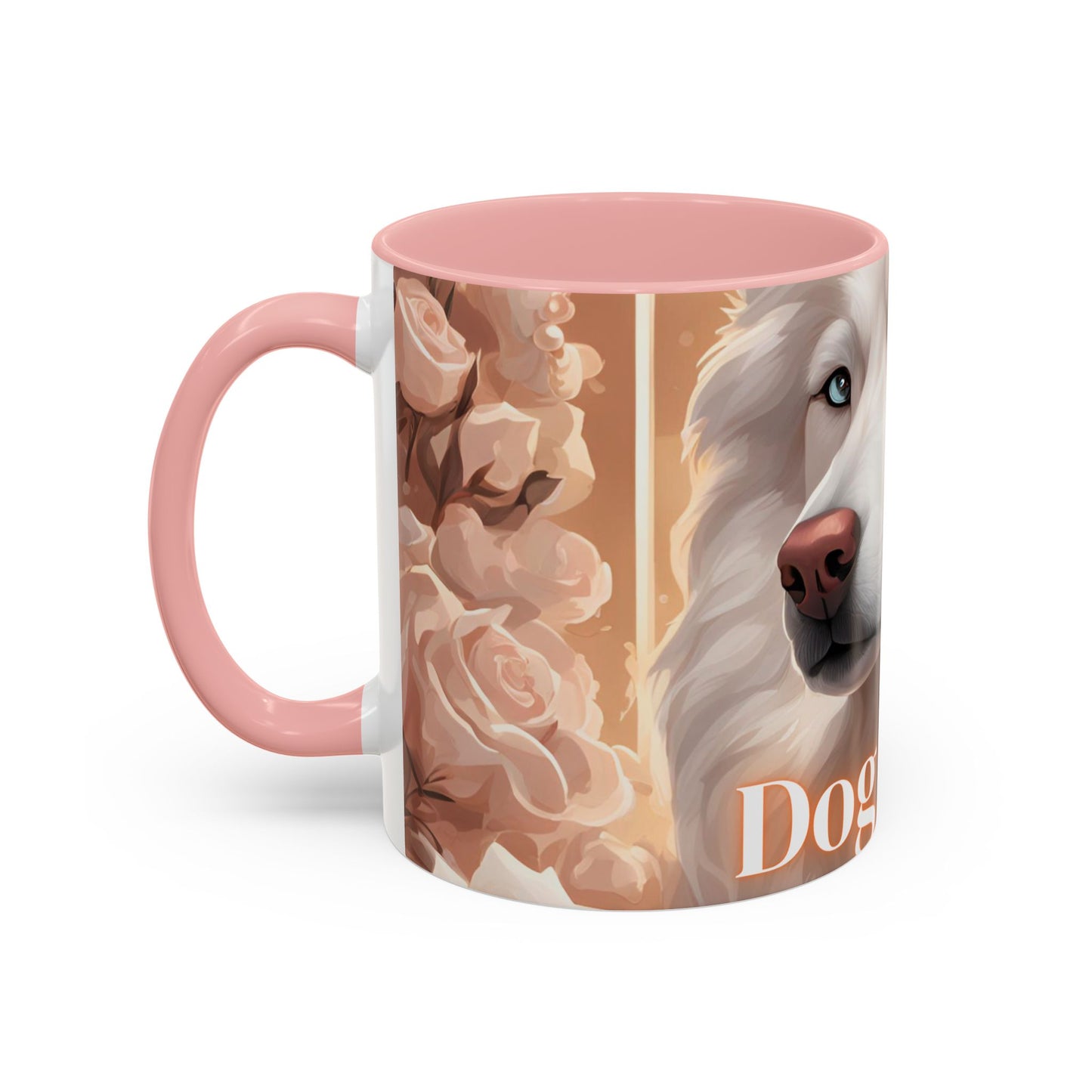 Mug - White Husky Dog Mom - 11, 15oz Accent Coffee Mug